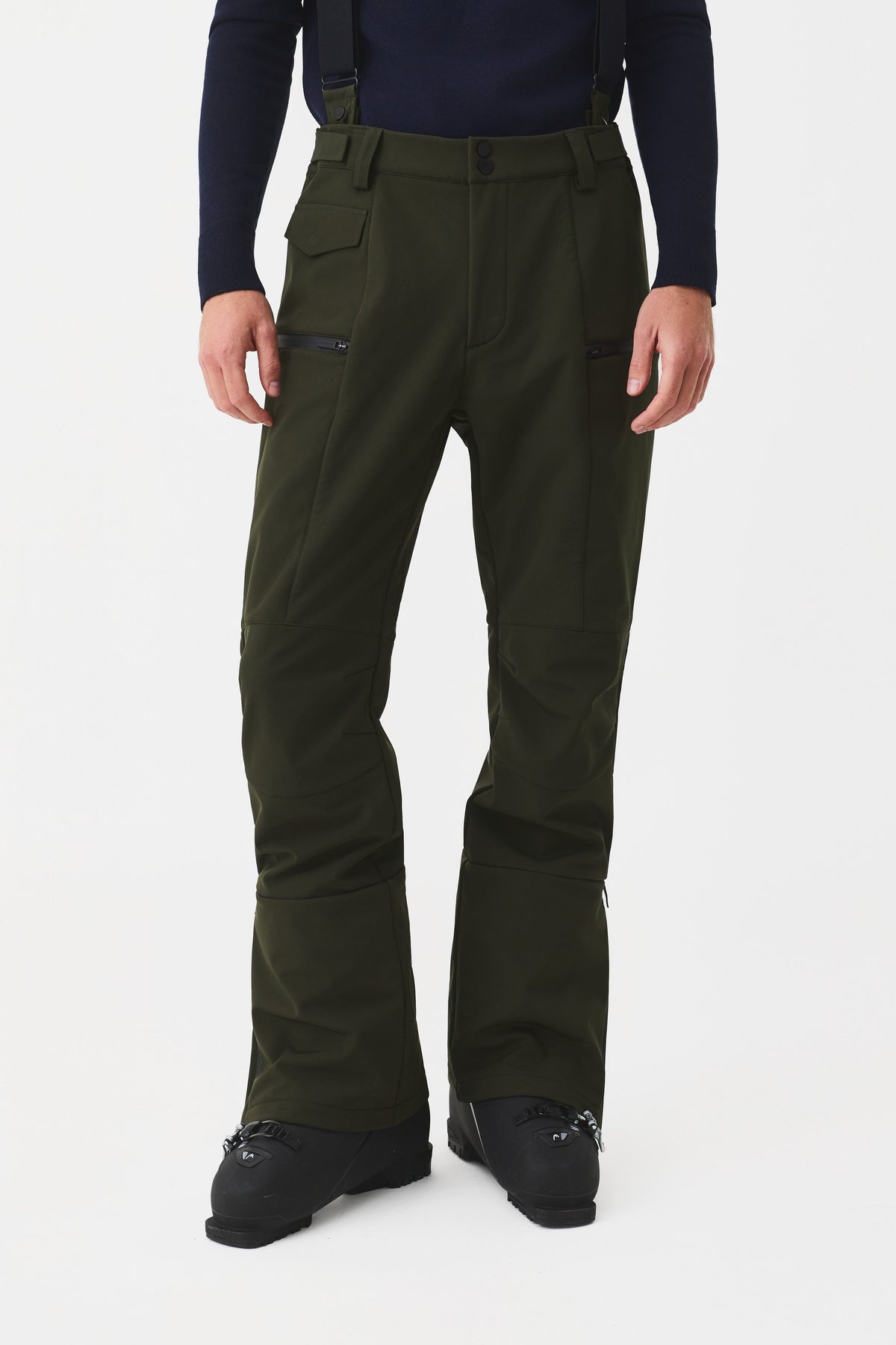Vetra Ski Pant Men, Black Forest Green