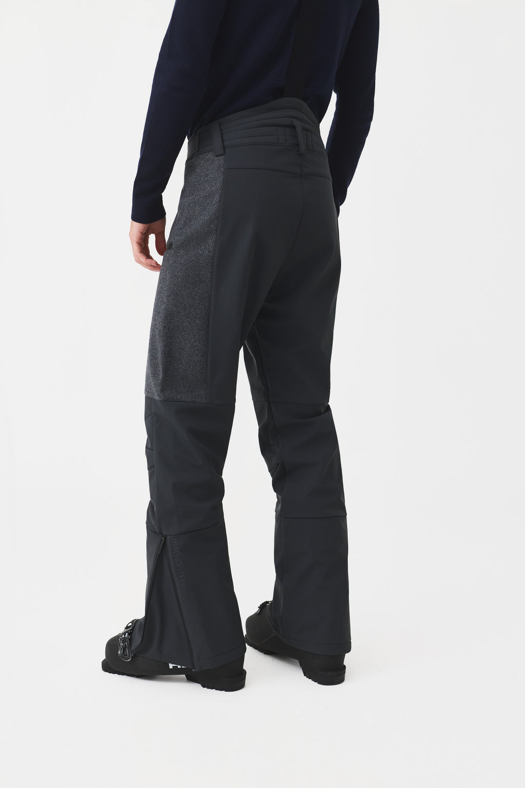 Vetra Wool Ski Pant Men, Dark Grey Melange
