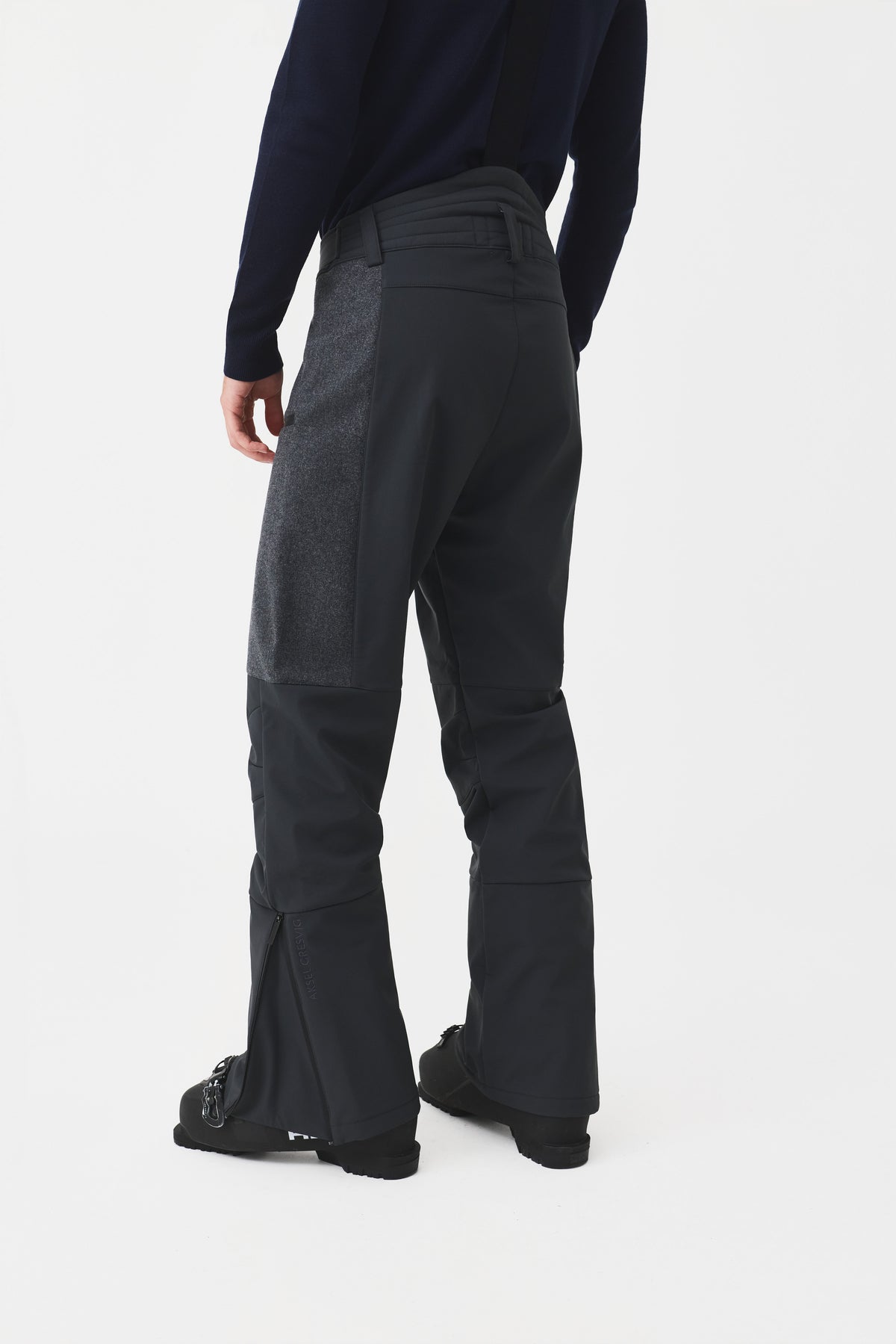 Vetra Wool Ski Pant Men, Dark Grey Melange