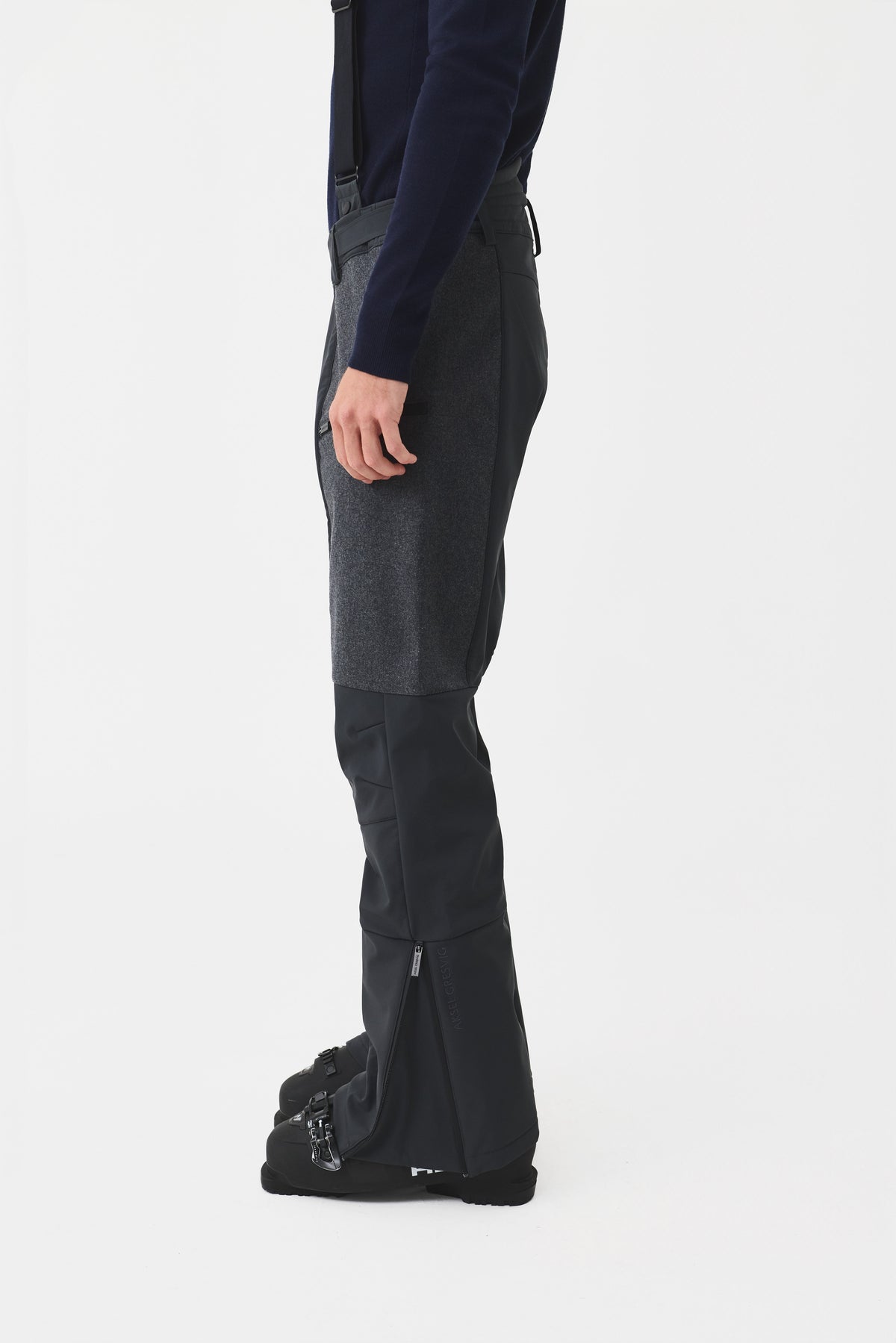 Vetra Wool Ski Pant Men, Dark Grey Melange