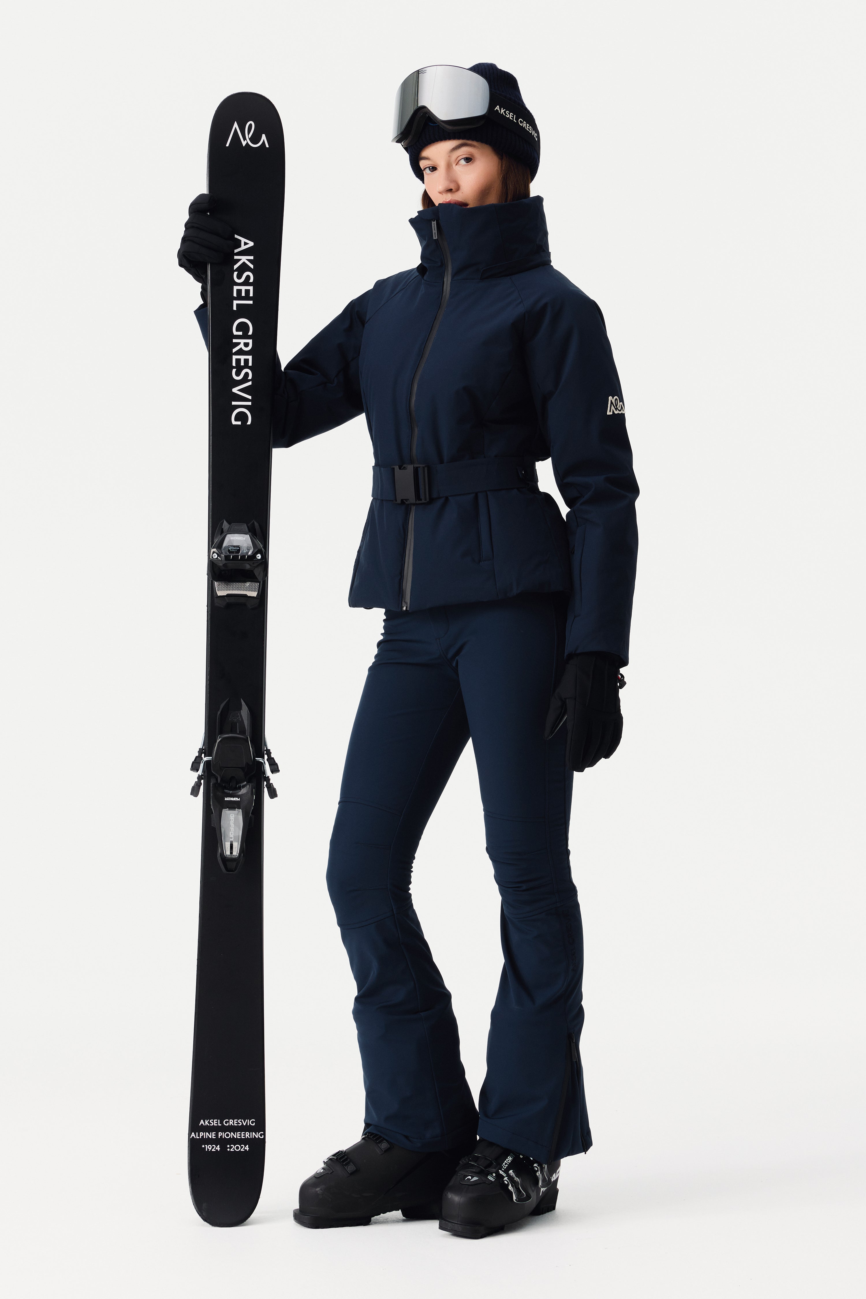 Elvit Ski Jacket with Belt Women, Total Eclipse