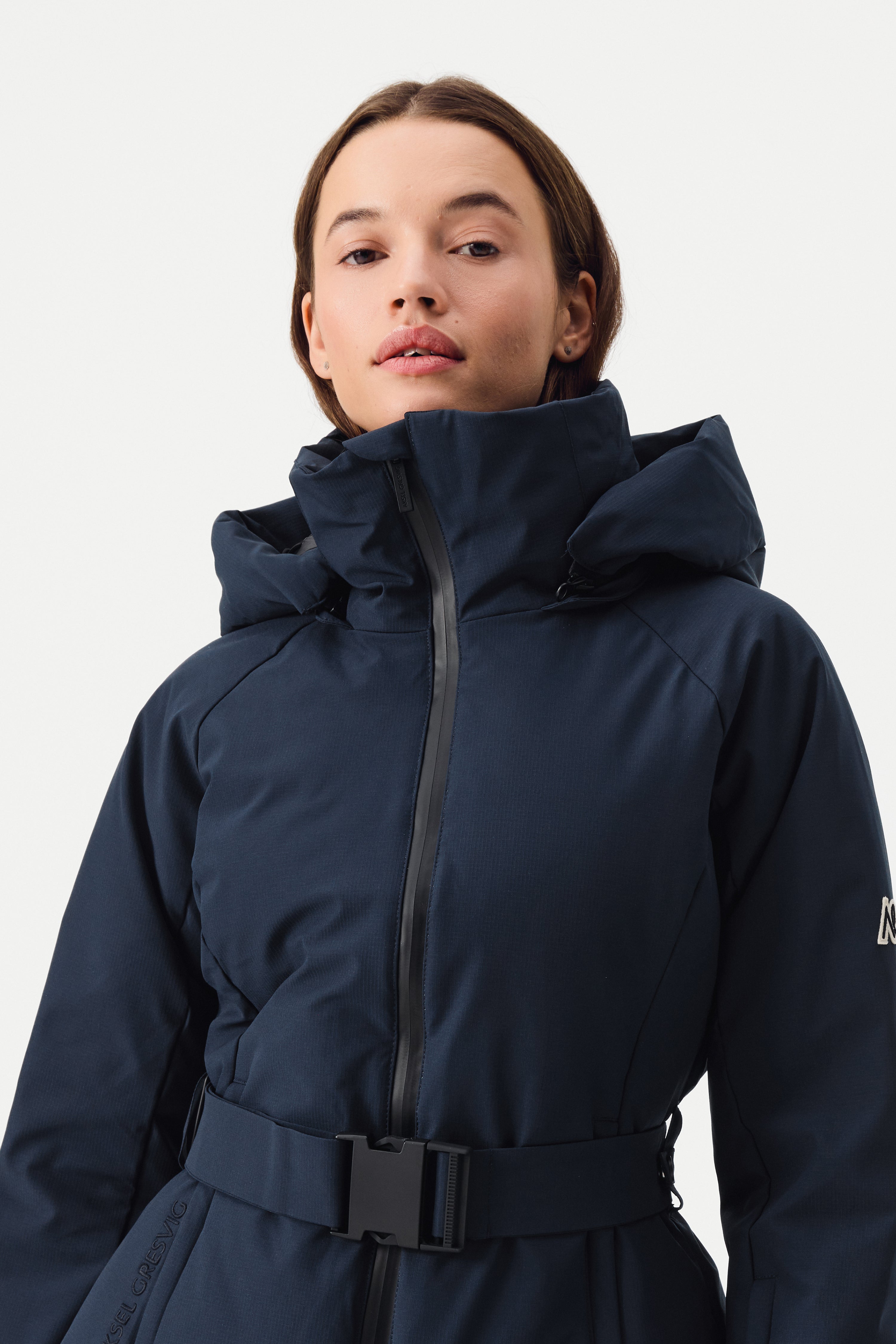 Elvit Ski Jacket with Belt Women, Total Eclipse