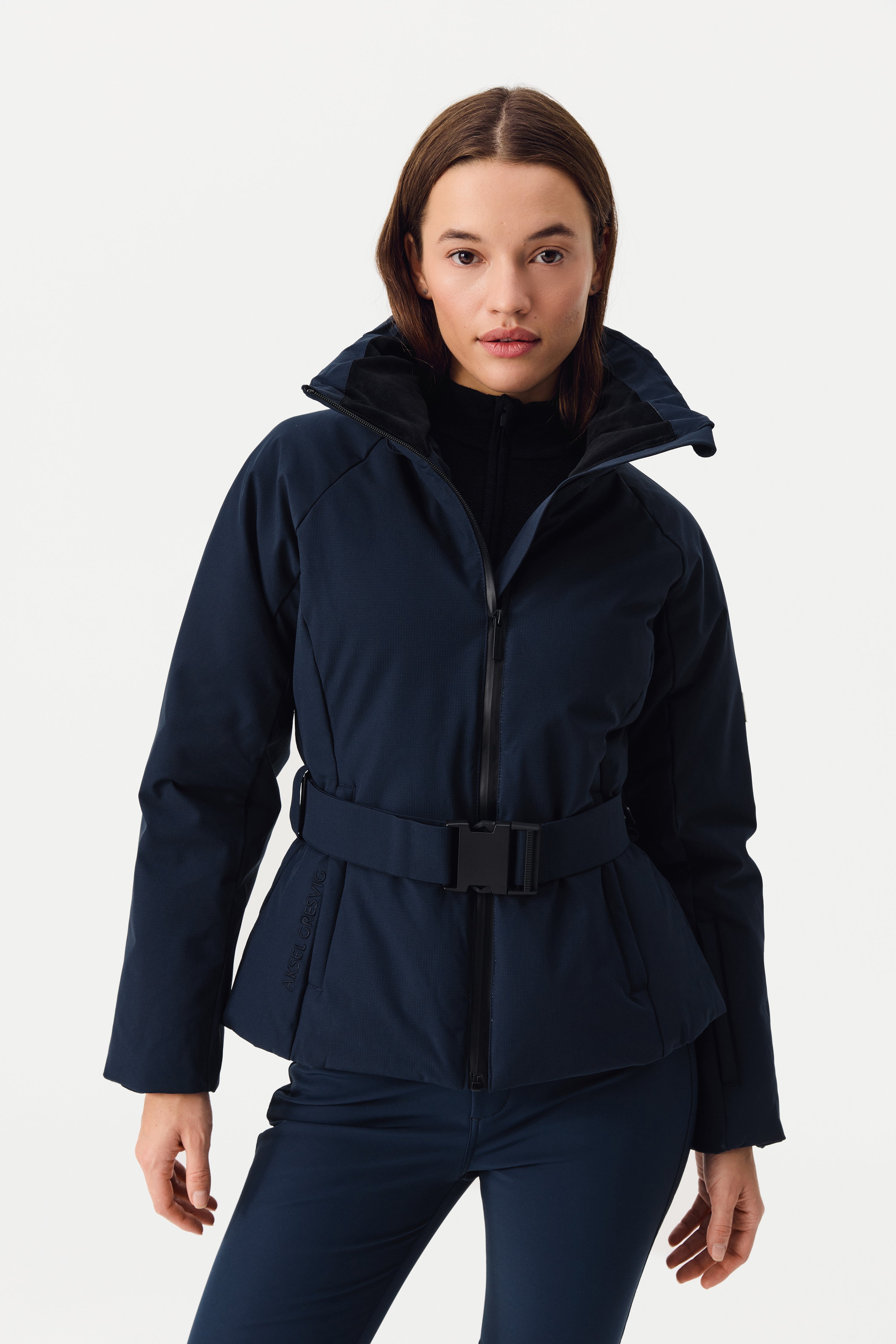 Aksel Gresvig - Elvit Ski Jacket with Belt Women, Total Eclipse Blue