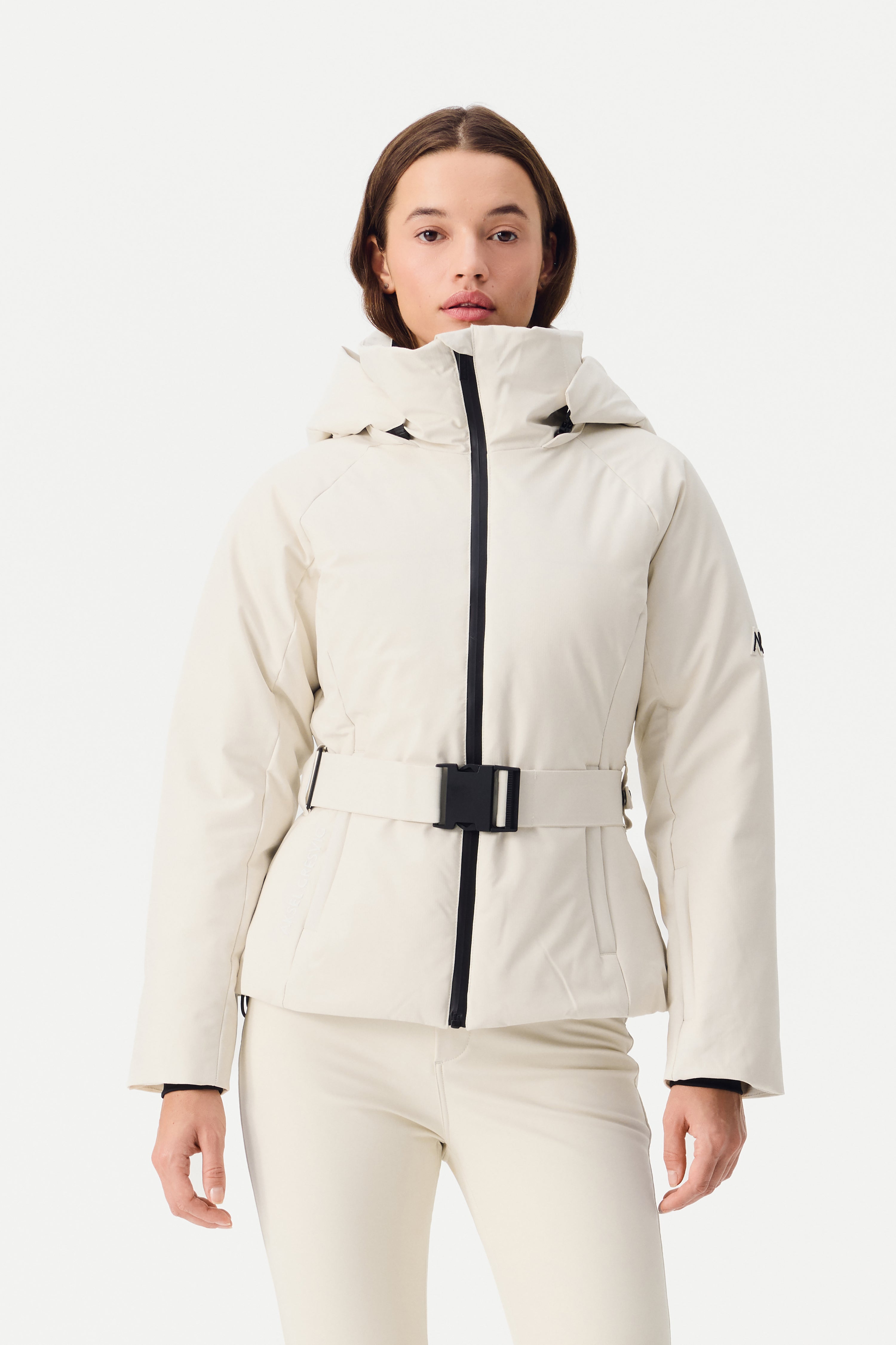 Elvit Ski Jacket with Belt Women, Birch white