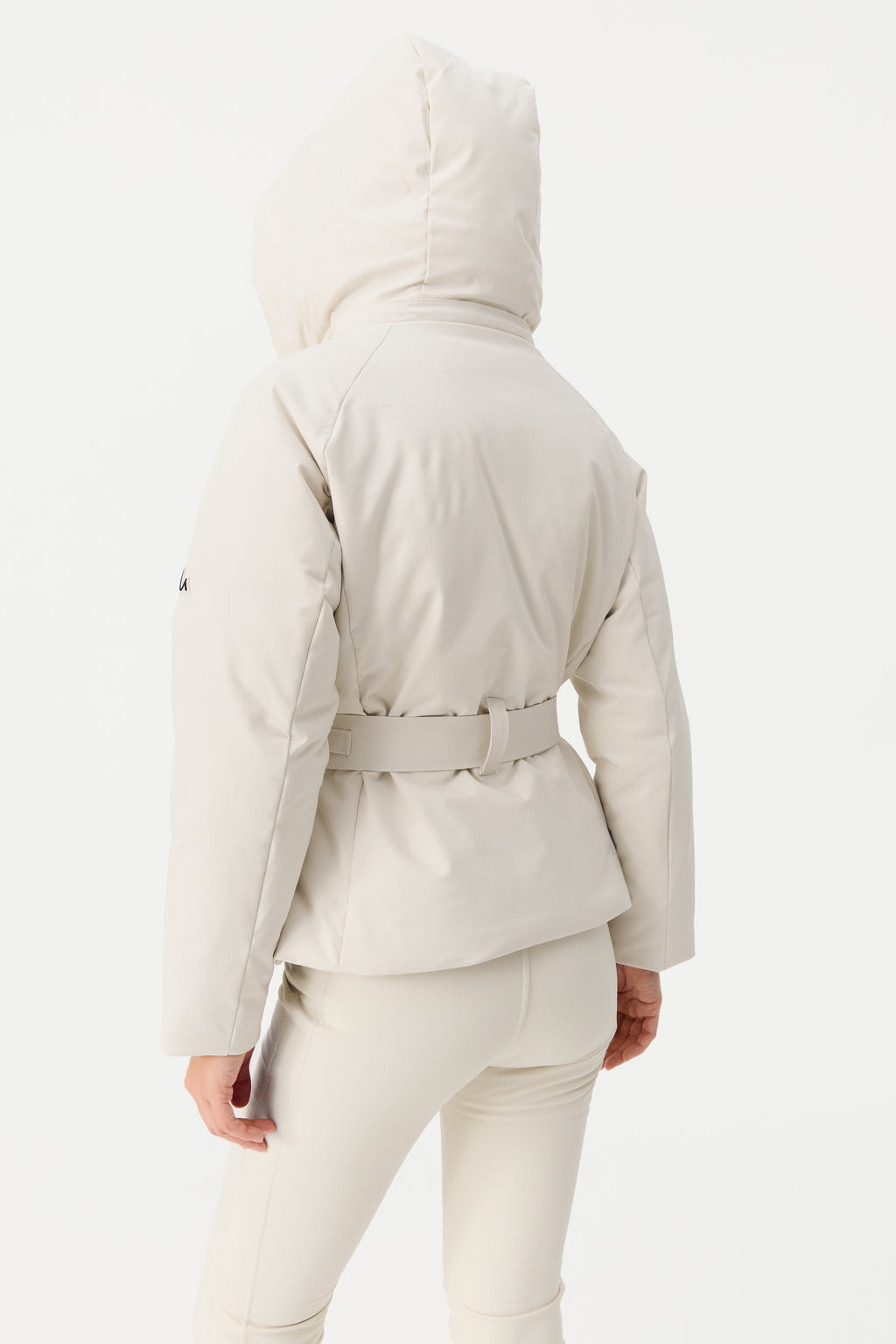 Elvit Ski Jacket with Belt Women, Birch white
