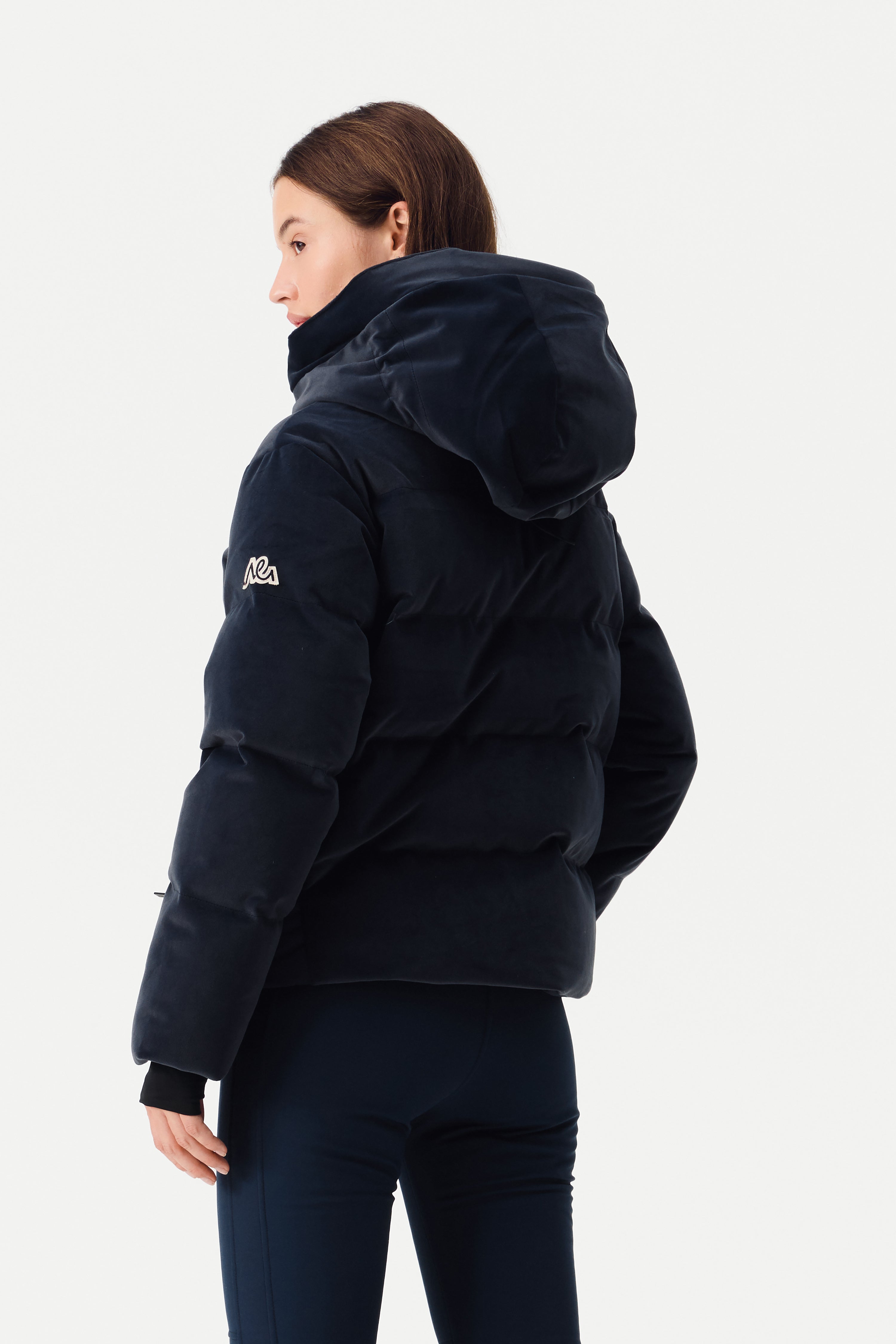 Kirel Down Ski Jacket Velvet Women, Total Eclipse