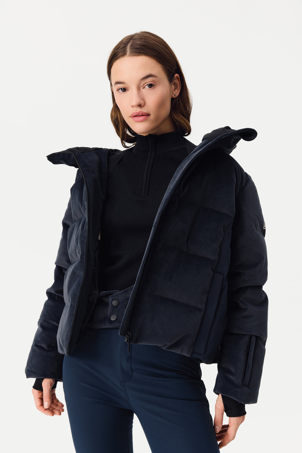 Kirel Down Ski Jacket Velvet Women, Total Eclipse