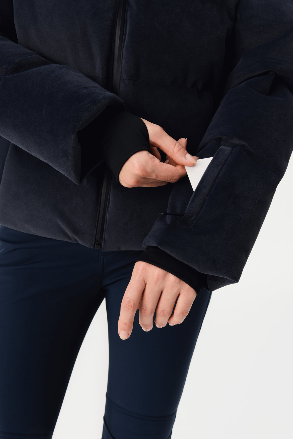 Kirel Down Ski Jacket Velvet Women, Total Eclipse