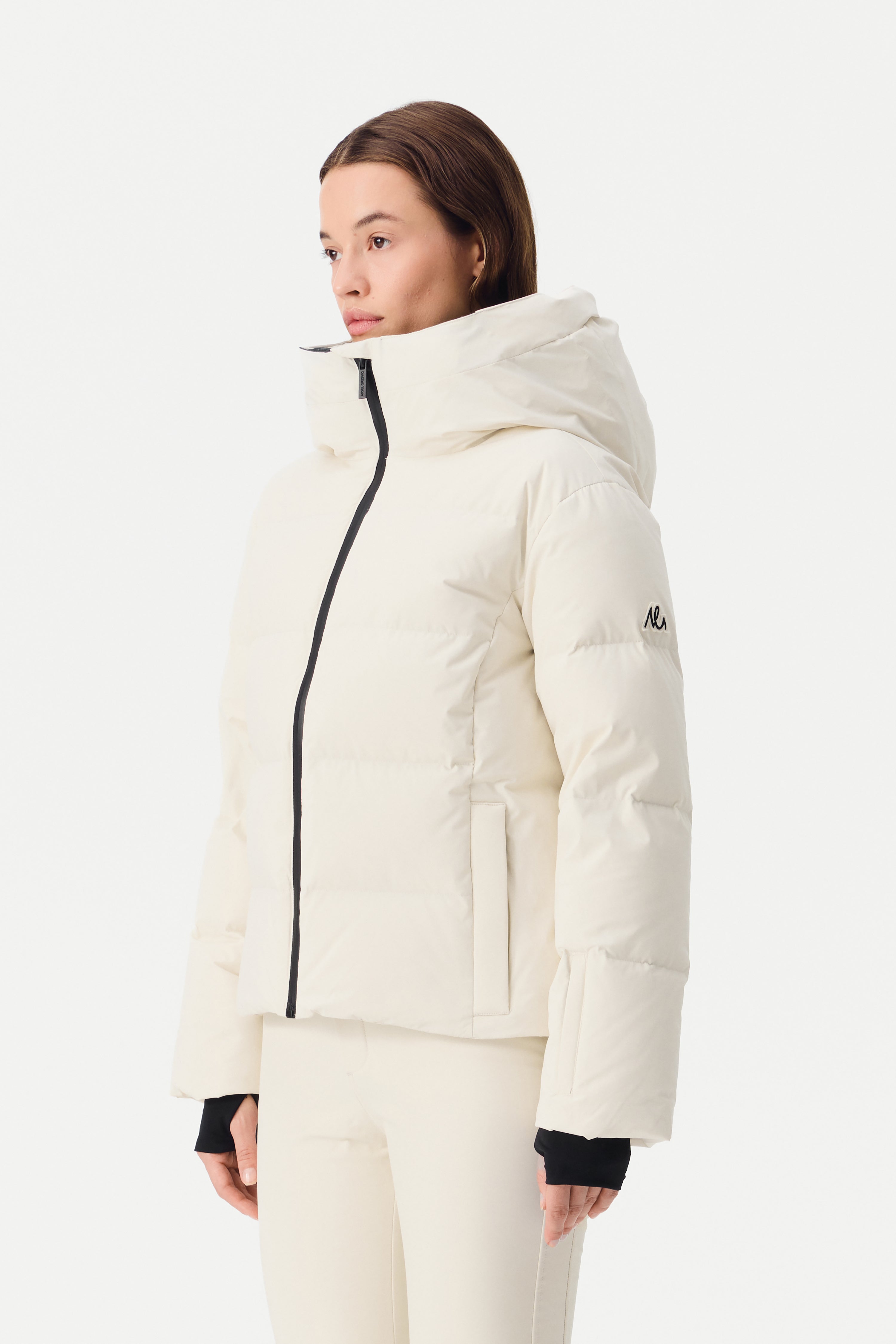 Kirel Down Ski Jacket Women, Birch white