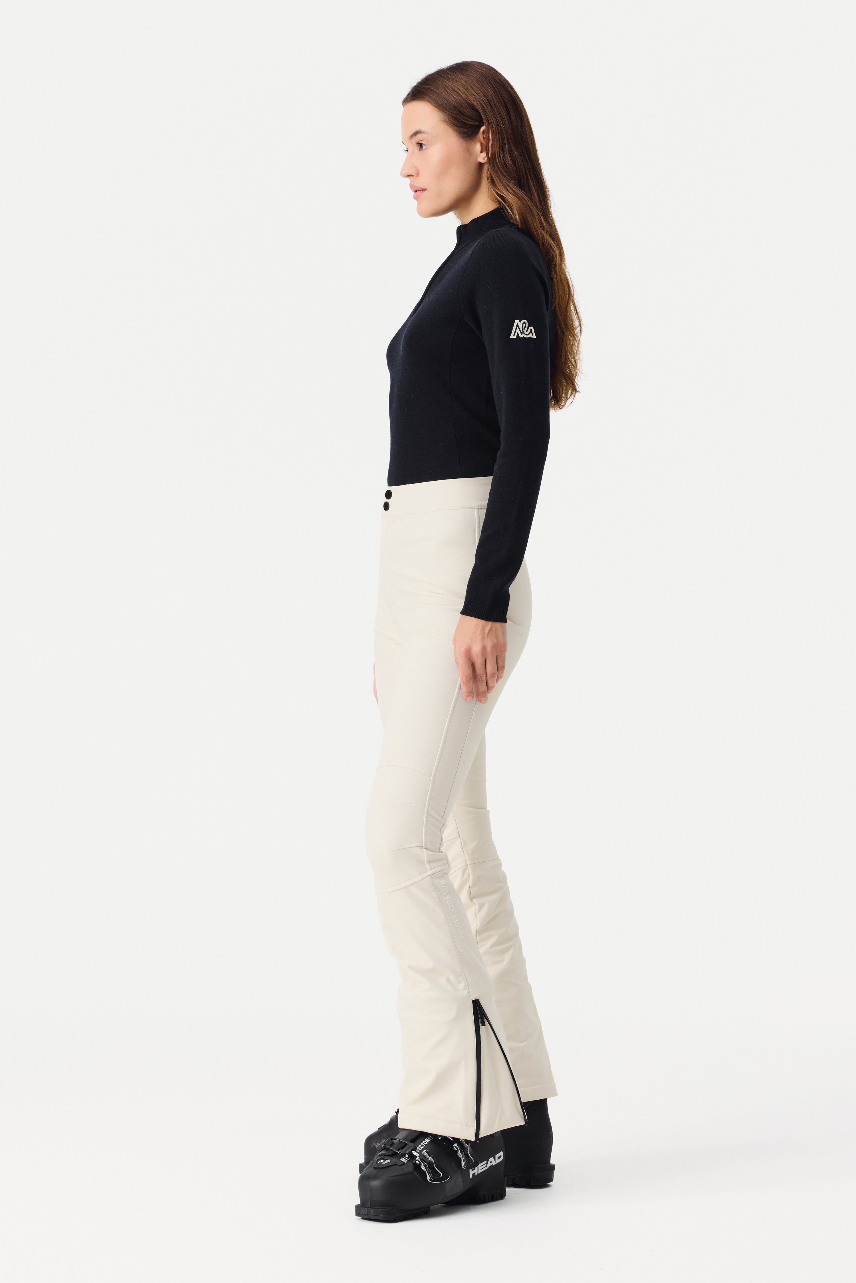 Lioro Softshell Ski Pant Women, Birch White