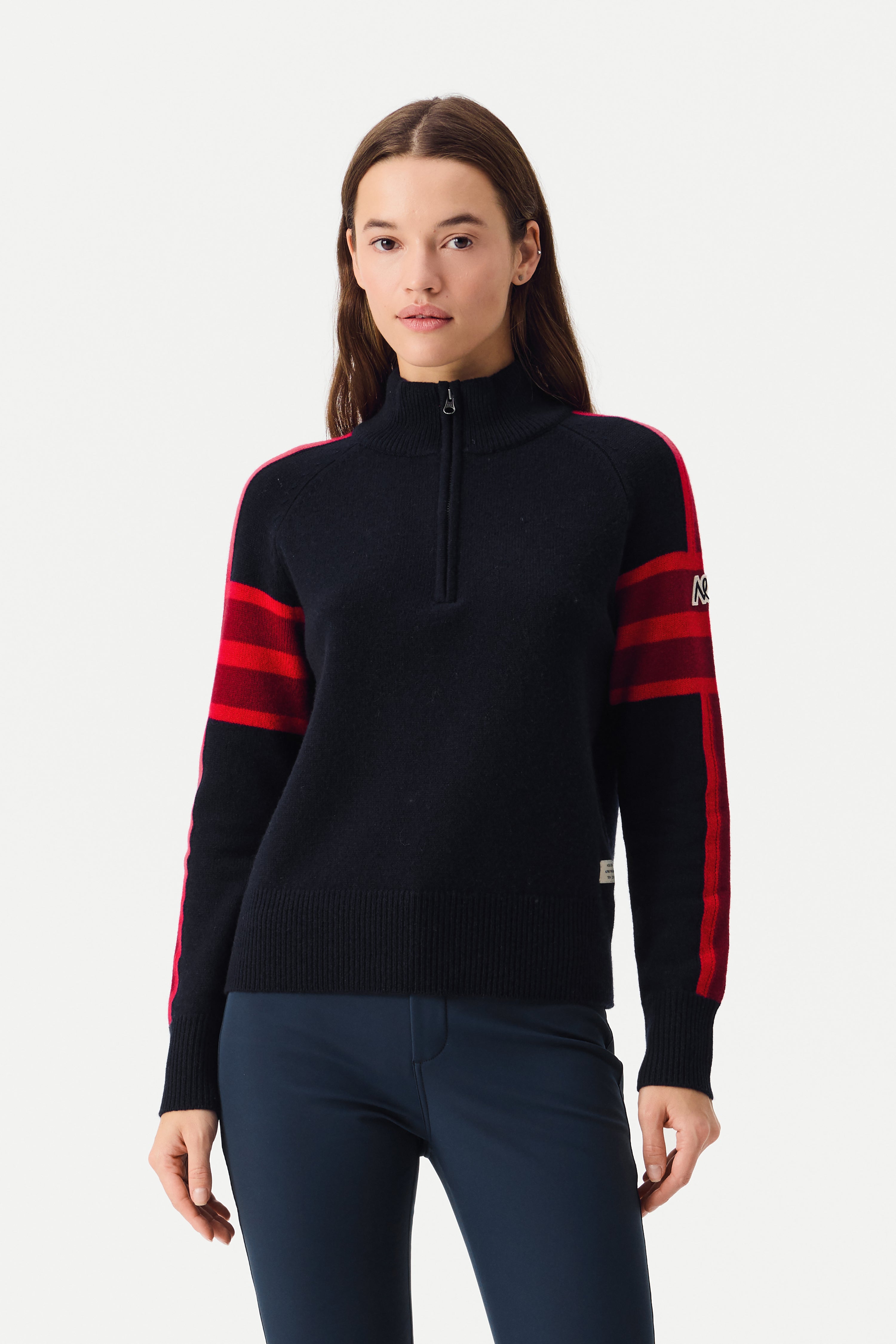Ulmin Half Zip Jumper Women, Total Eclipse