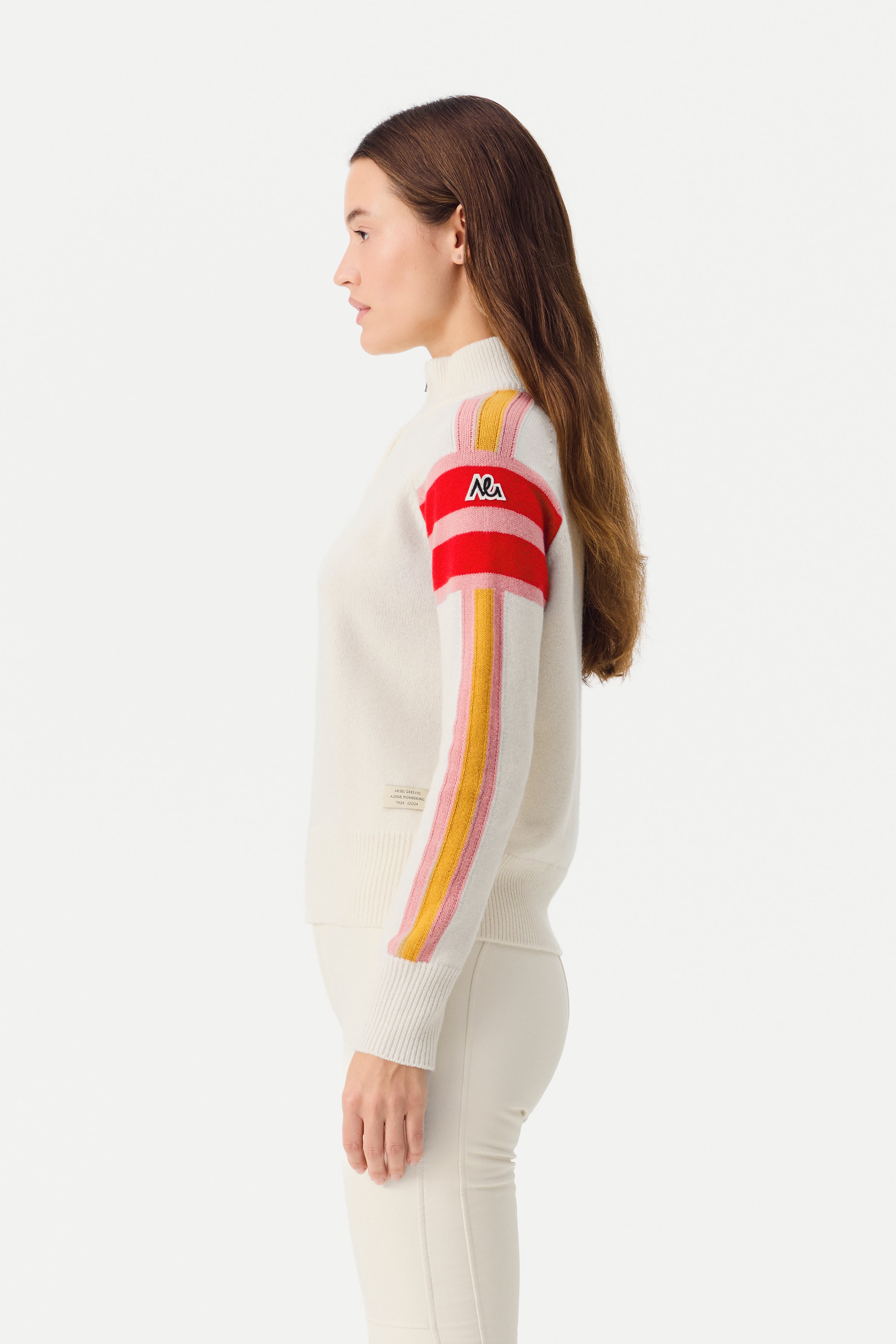 Ulmin Half Zip Jumper Women, Birch white