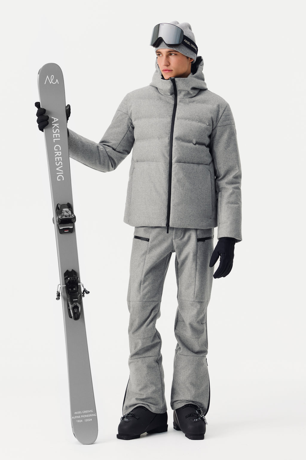 Vetra Ski Pant Wool Men, Grey Melange