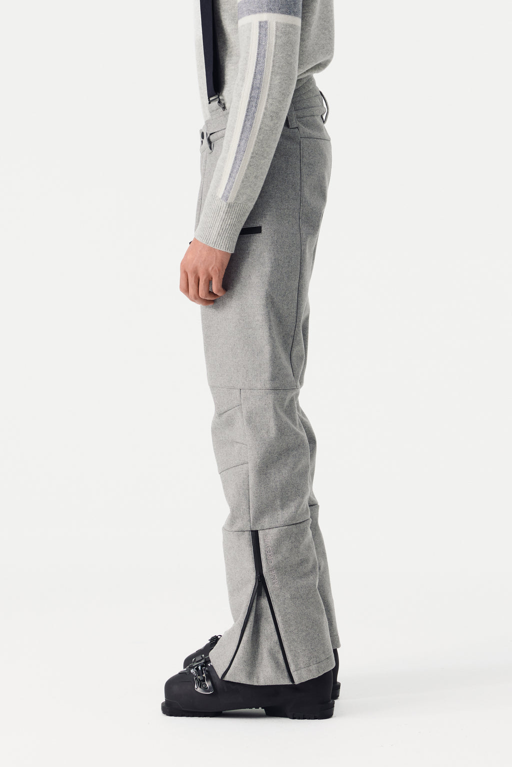 Vetra Ski Pant Wool Men, Grey Melange