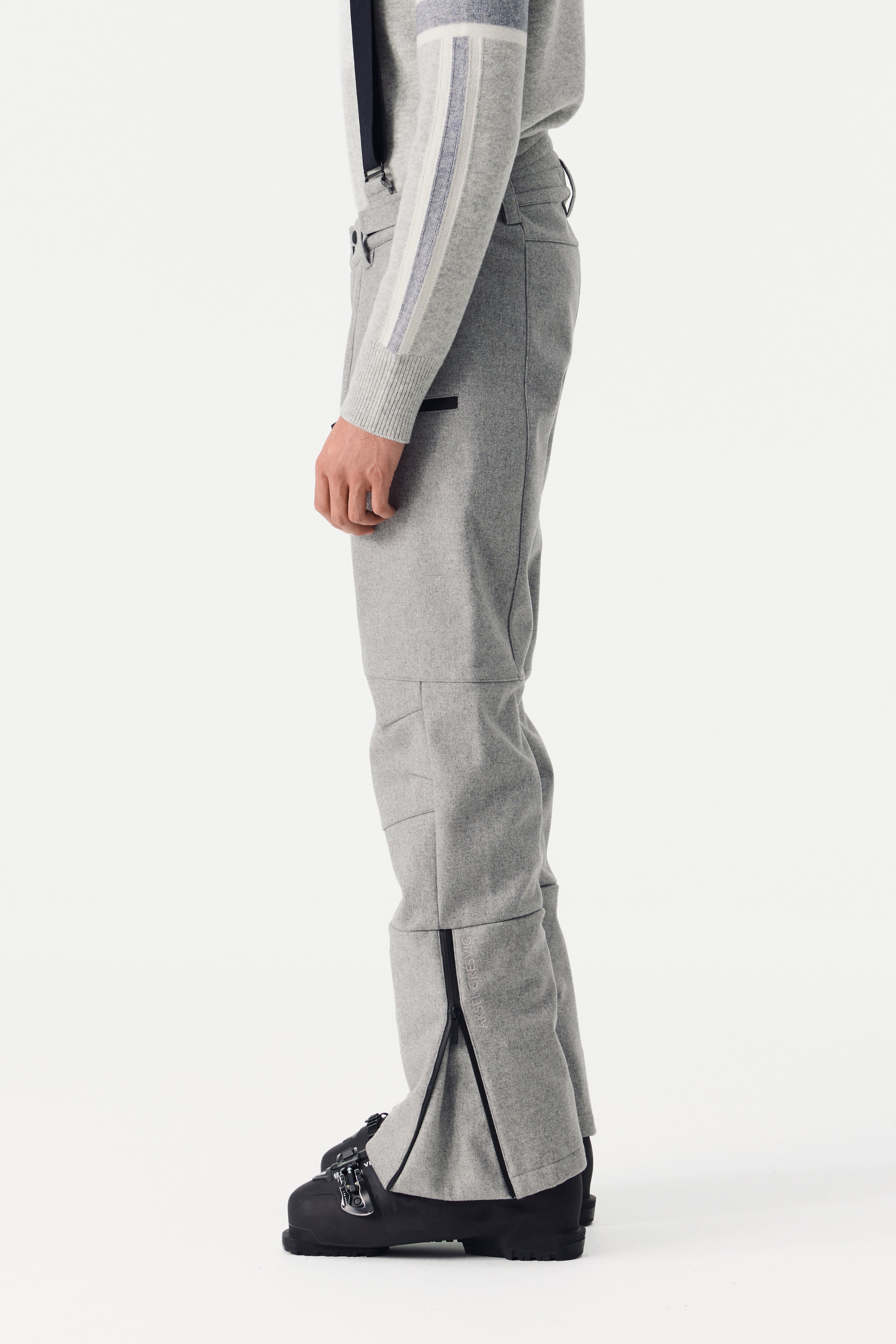 Vetra Ski Pant Wool Men, Grey Melange