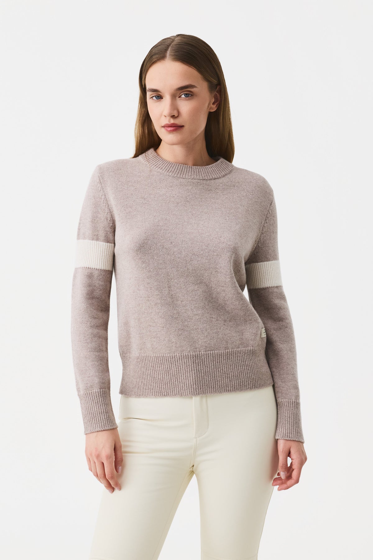 Avel Crew Neck Jumper Women, Mauve Brown