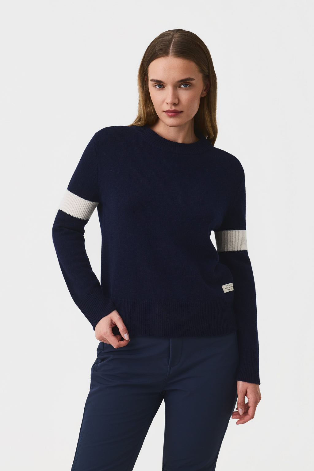 Avel Crew Neck Jumper Women, Total Eclipse Navy