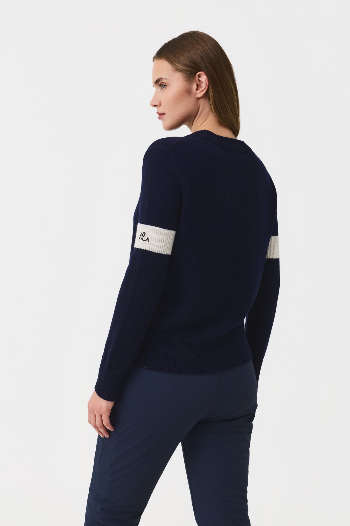 Avel Crew Neck Jumper Women, Total Eclipse Navy