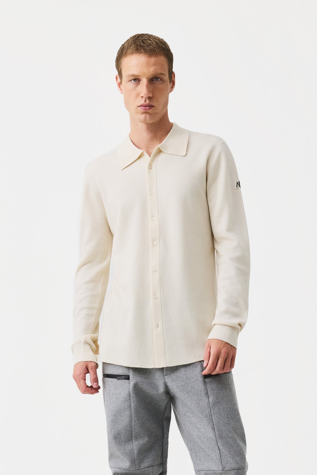 Baselayer Shirt Men, Birch White