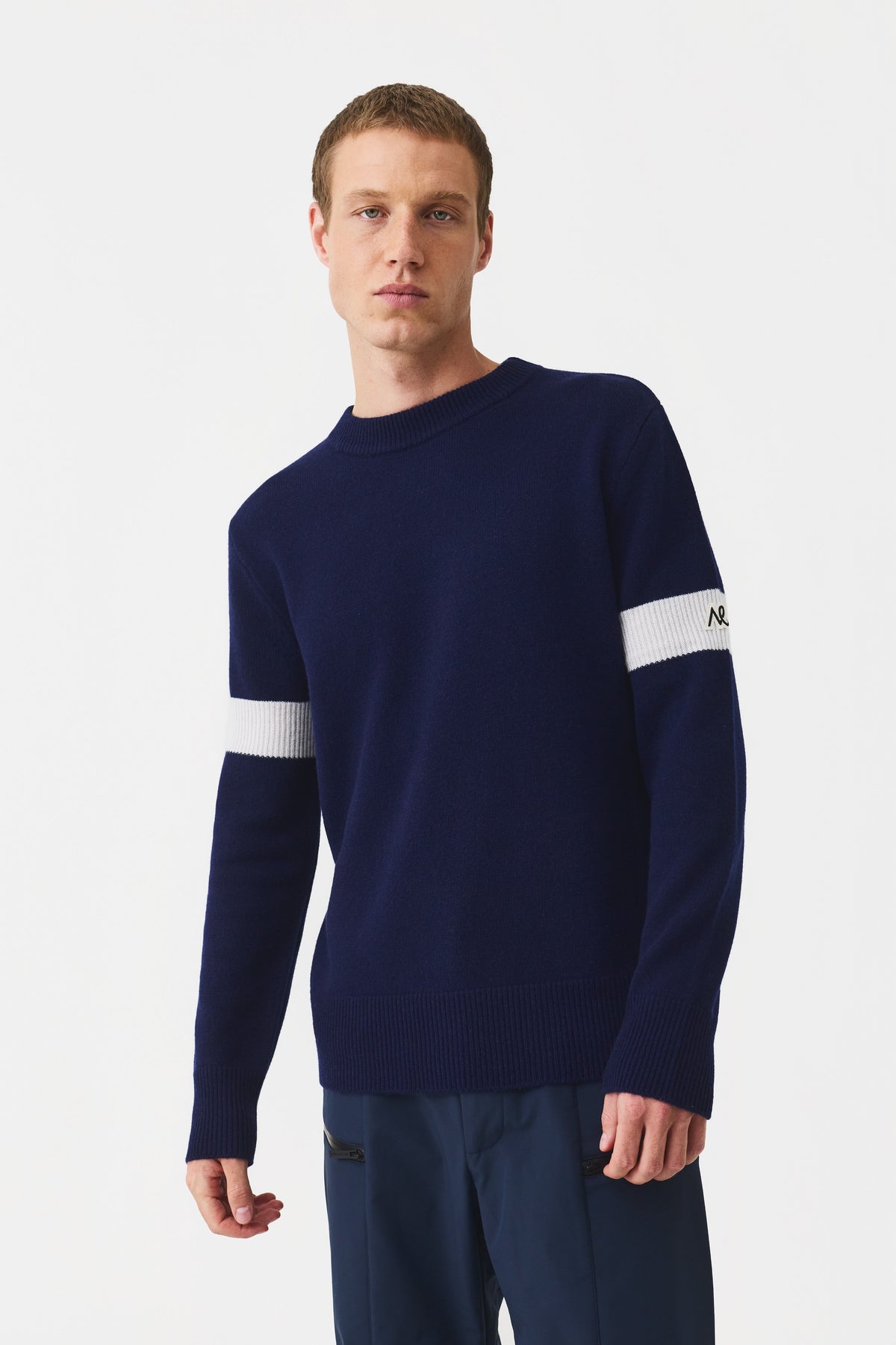 Selor Crew Neck Jumper Men, Total Eclipse Navy