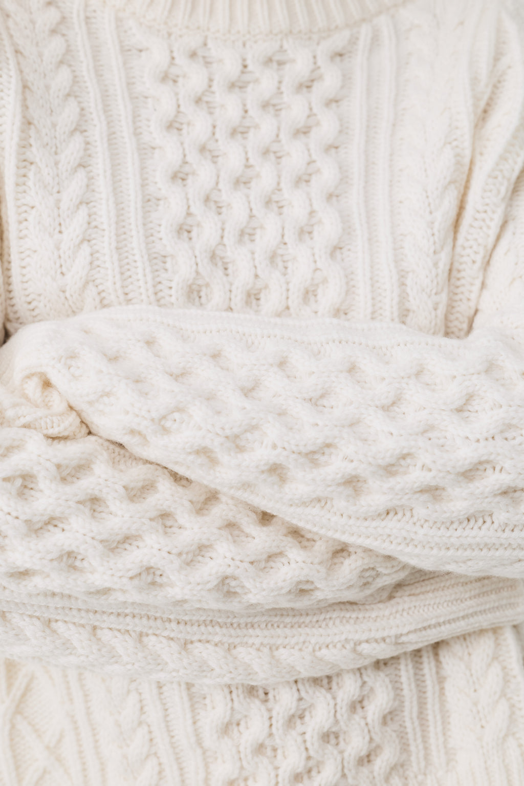 Varda Cable Knit Jumper Women, Natural White
