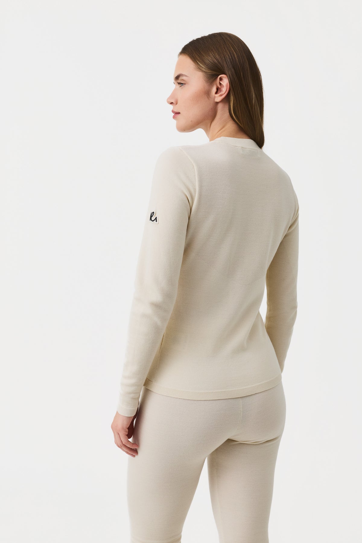 Varin Baselayer Crew Women, Birch White
