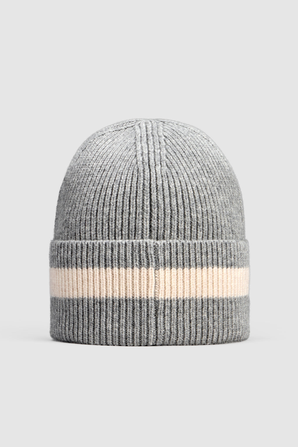 Falyn Stripe Beanie, Grey Melange