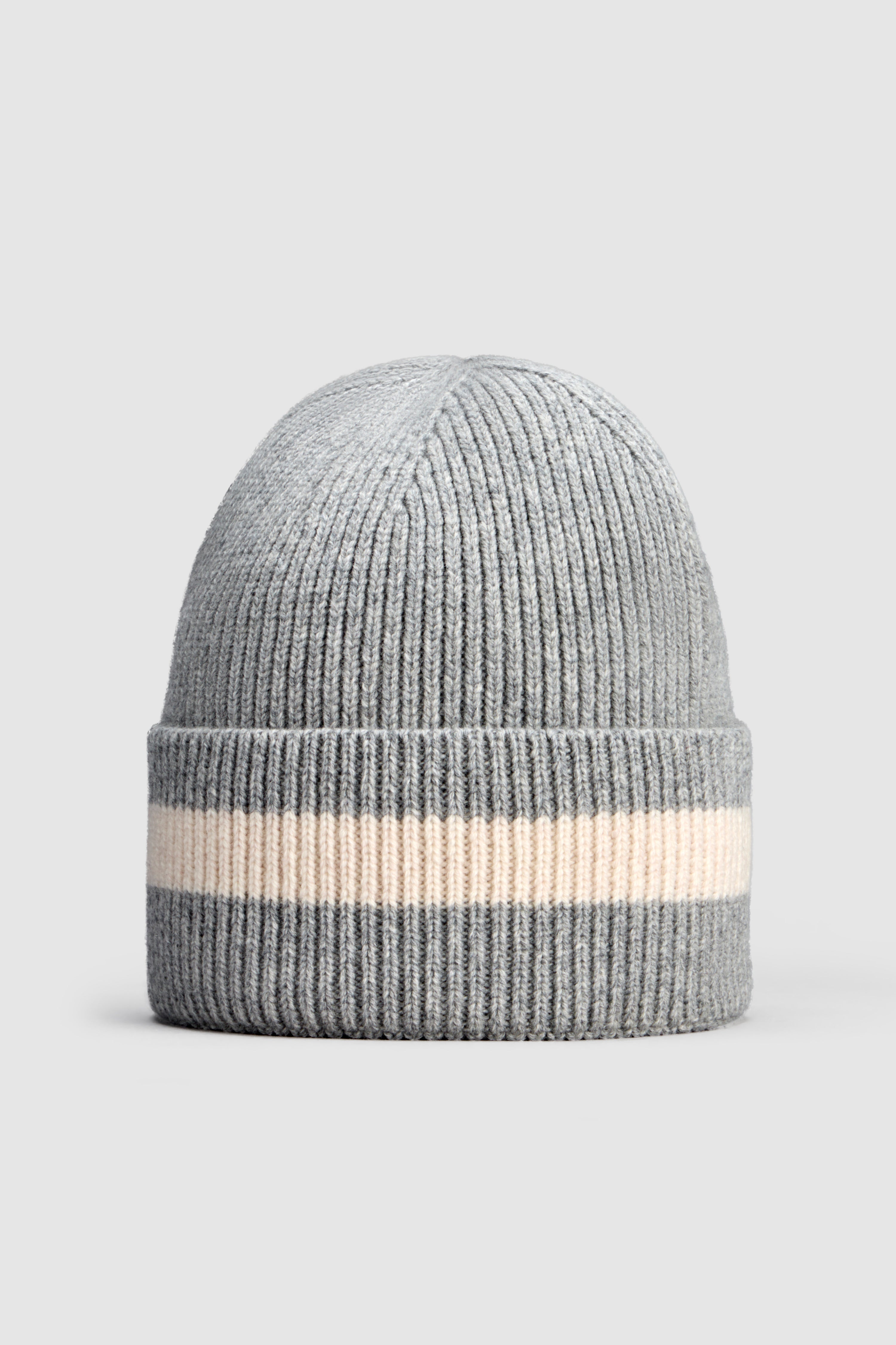 Falyn Stripe Beanie, Grey Melange