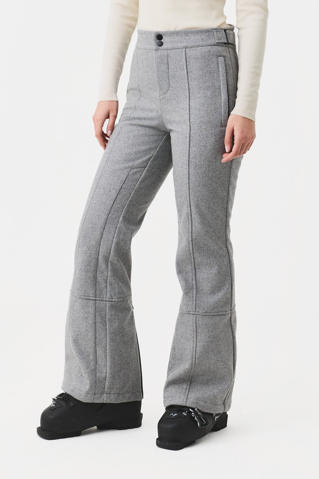 Norvail Wool Ski Pant Women, Grey Melange