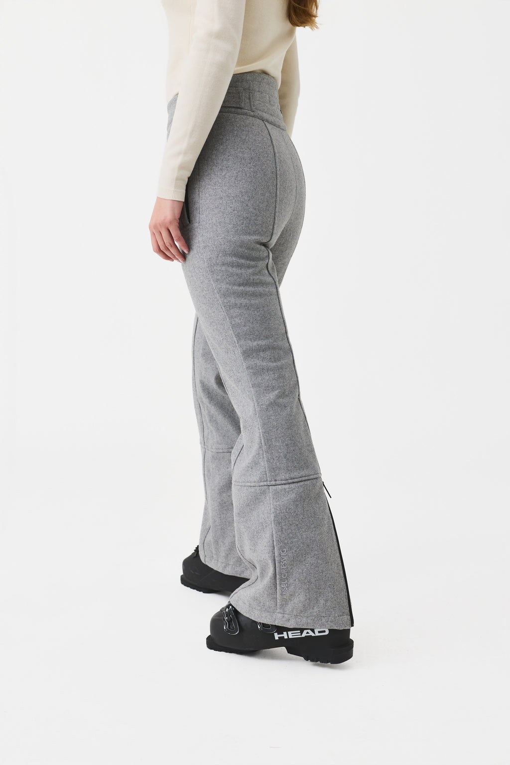 Norvail Wool Ski Pant Women, Grey Melange