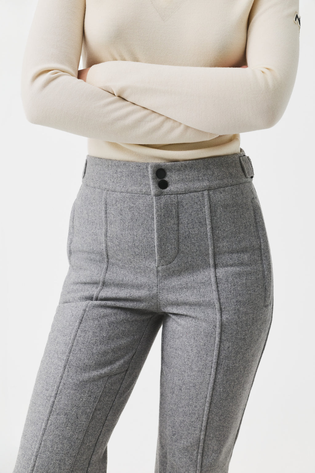 Norvail Wool Ski Pant Women, Grey Melange
