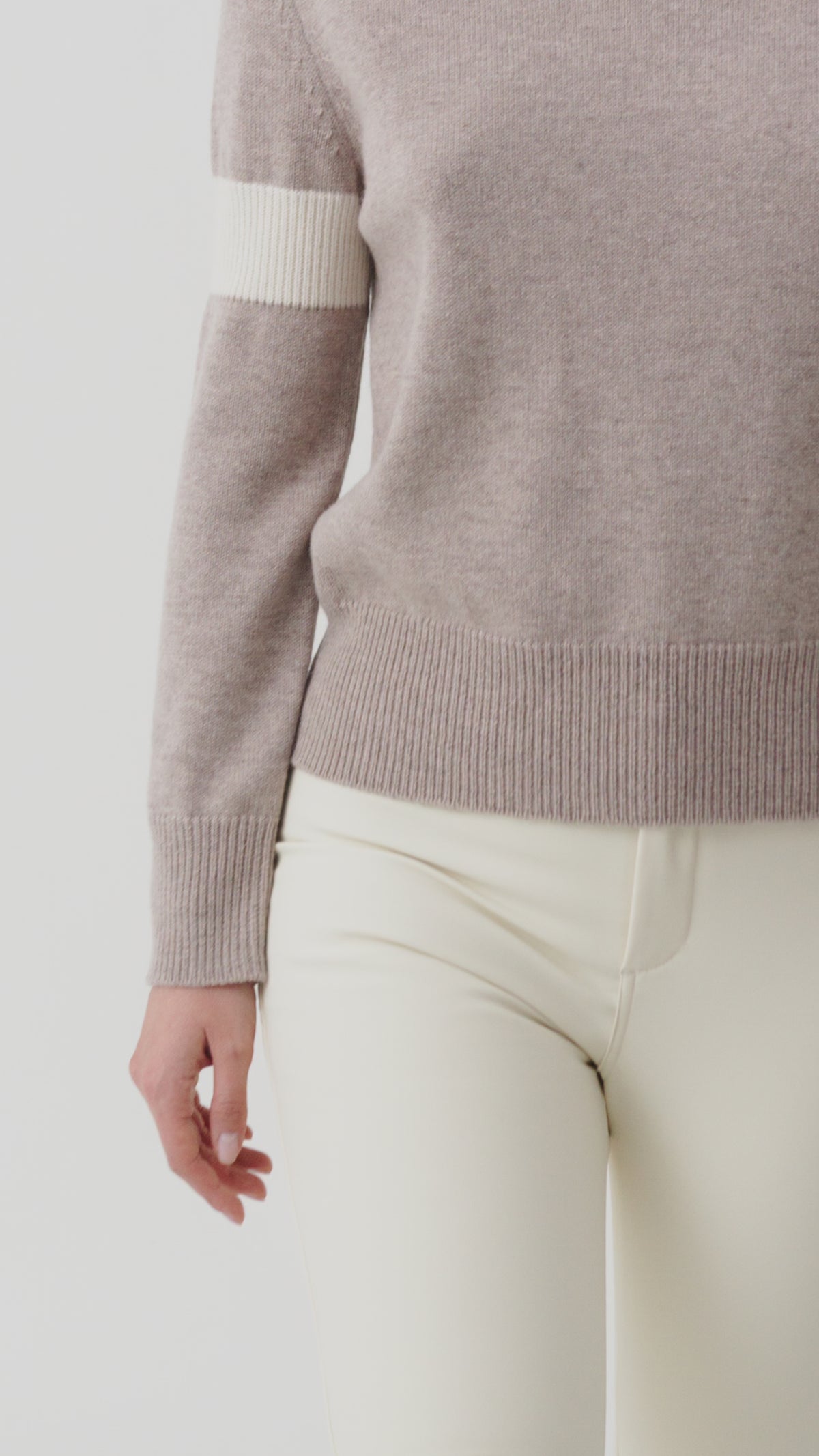 Avel Crew Neck Jumper Women, Mauve Brown