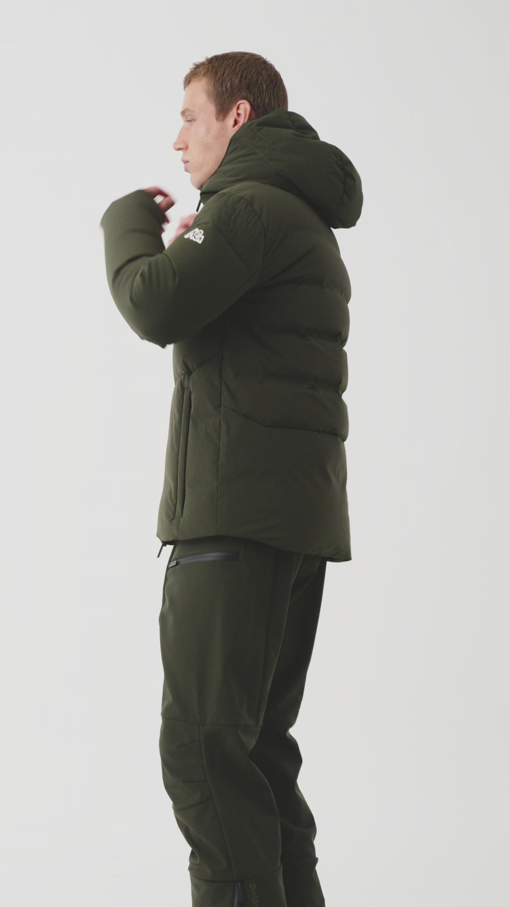 Mioro Ski Jacket Men, Black Forest Green