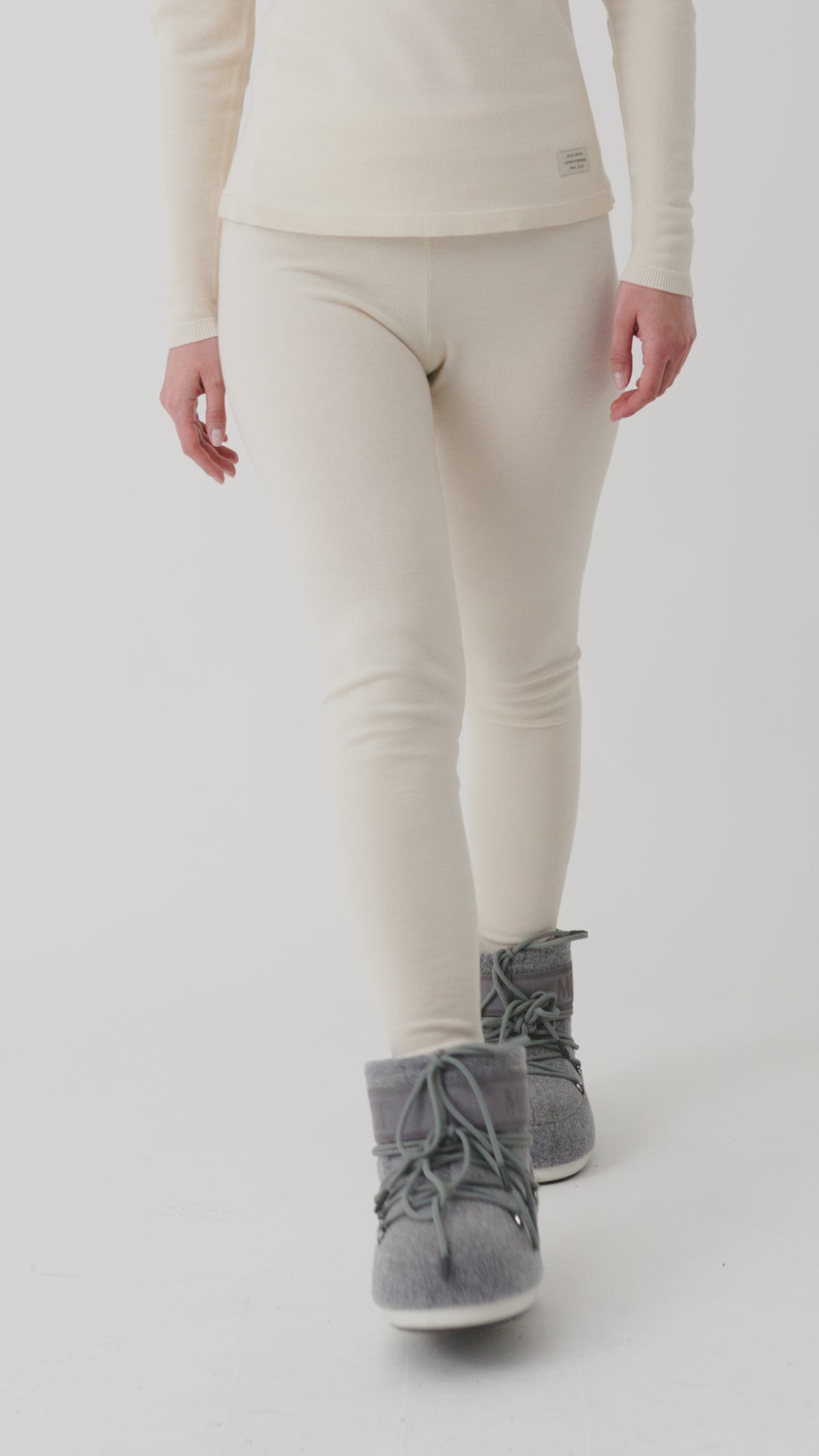 Varin Baselayer Crew Women, Birch White