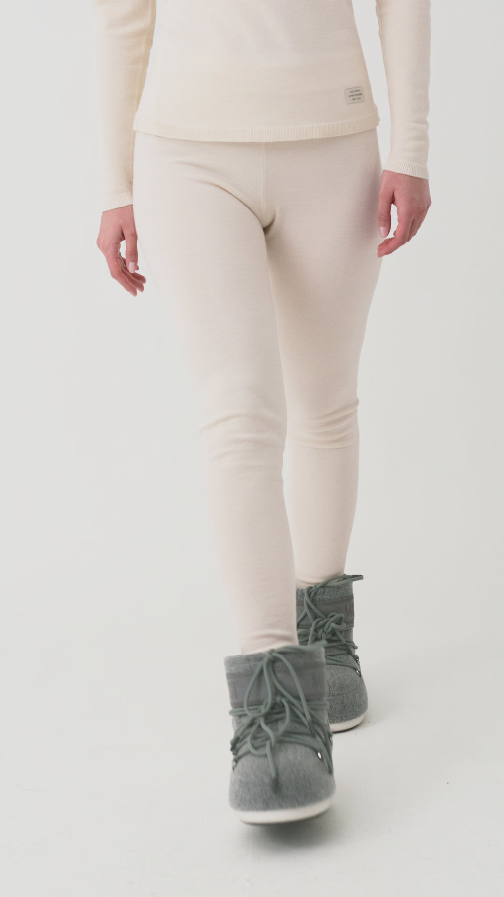 Varin Baselayer Crew Women, Birch White