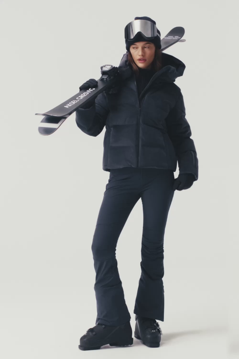 Kirel Down Ski Jacket Velvet Women, Total Eclipse