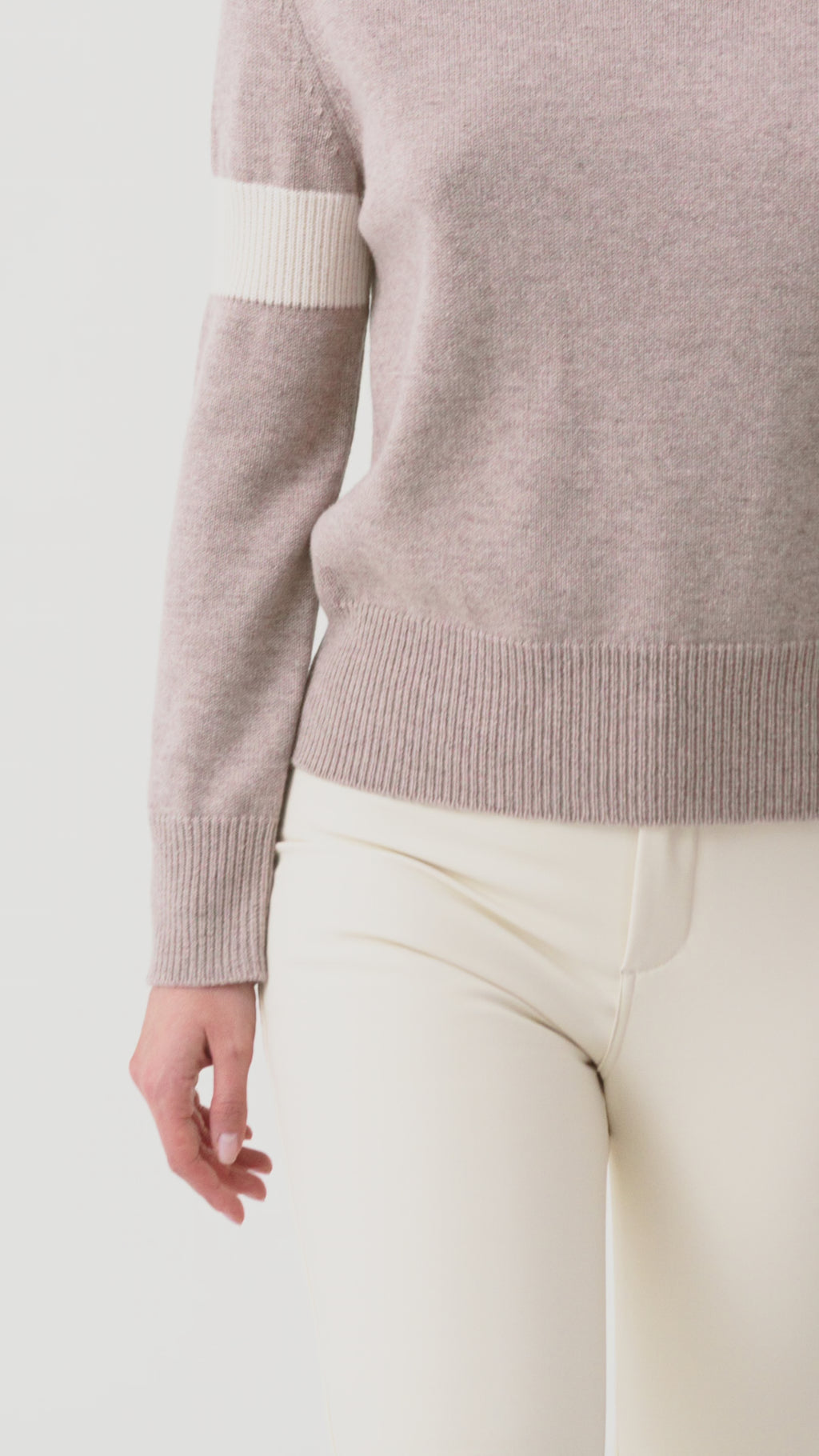 Avel Crew Neck Jumper Women, Mauve Brown