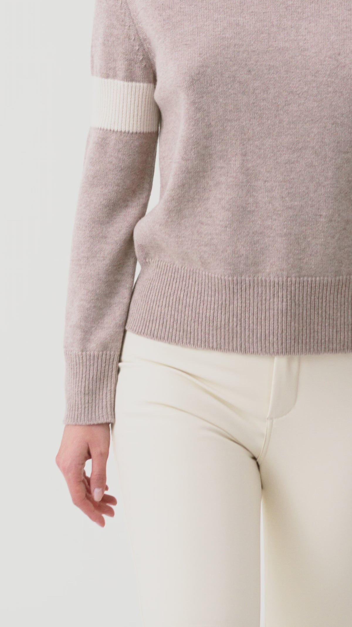 Avel Crew Neck Jumper Women, Mauve Brown