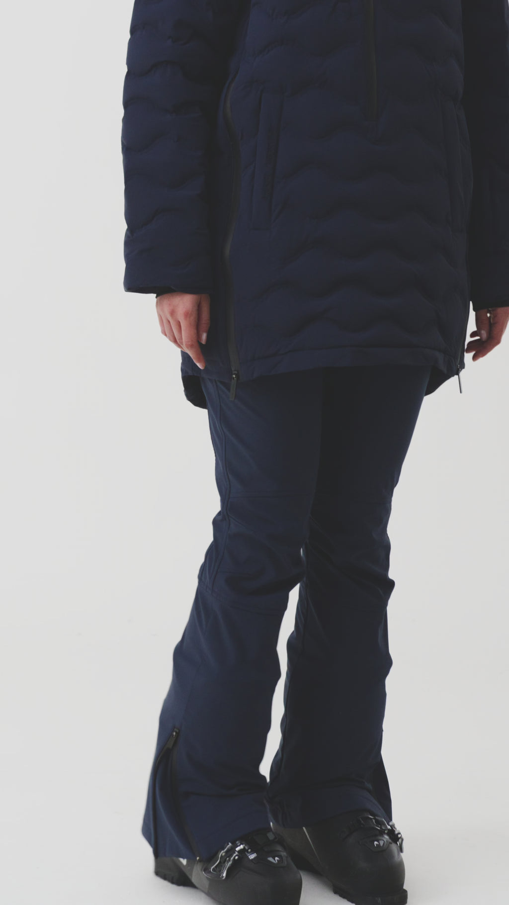 Mirelon Down Anorak Long Women, Total Eclipse Navy