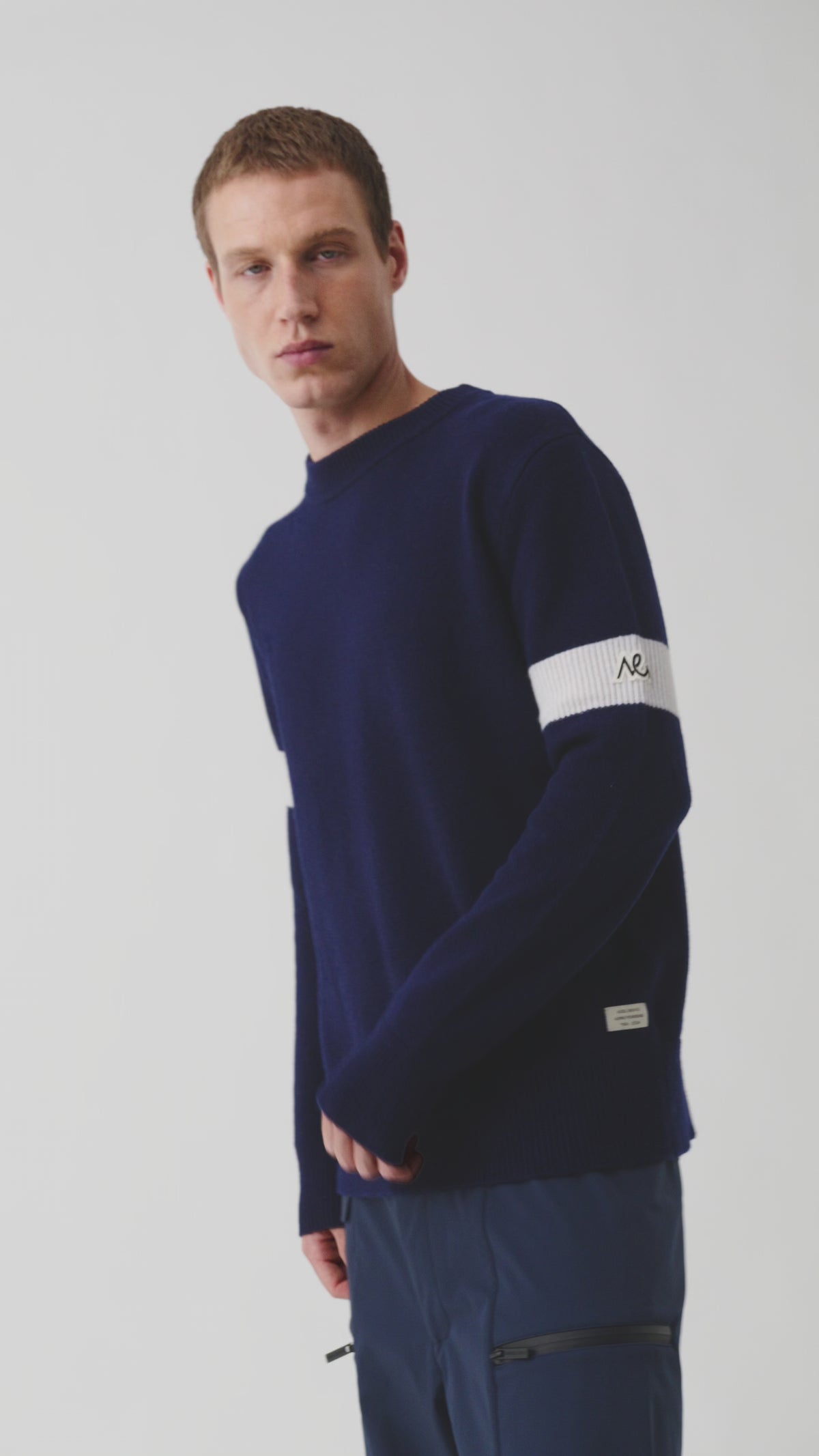 Selor Crew Neck Jumper Men, Total Eclipse Navy