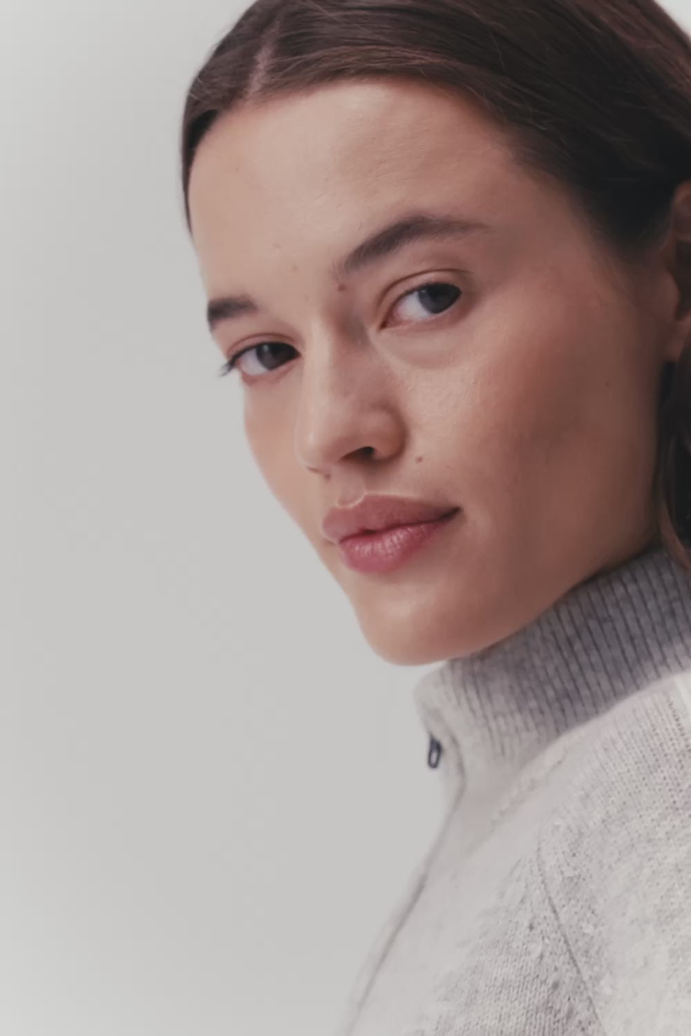 Ulmin Half Zip Jumper Women, Grey Melange