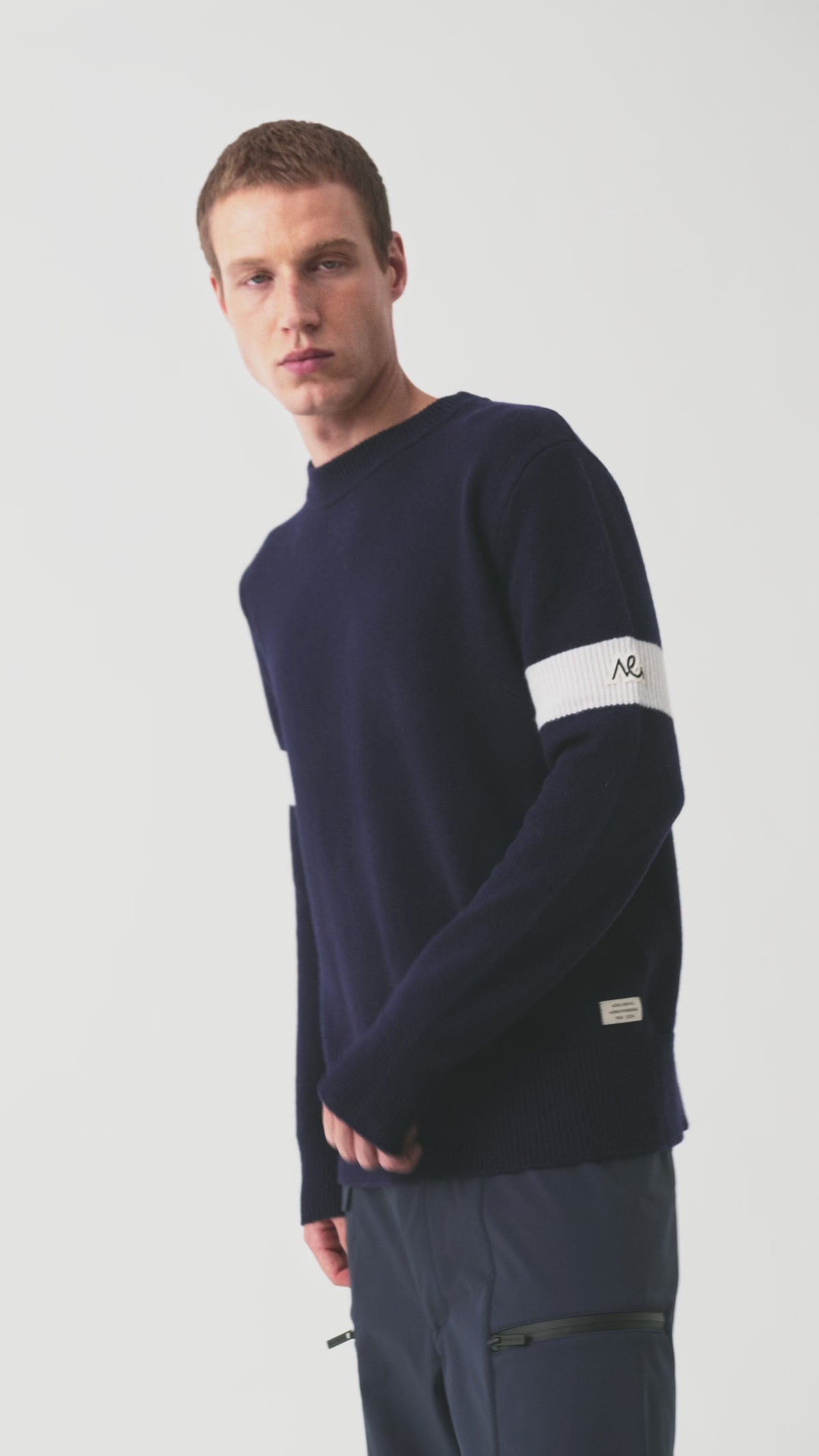 Selor Crew Neck Jumper Men, Total Eclipse Navy