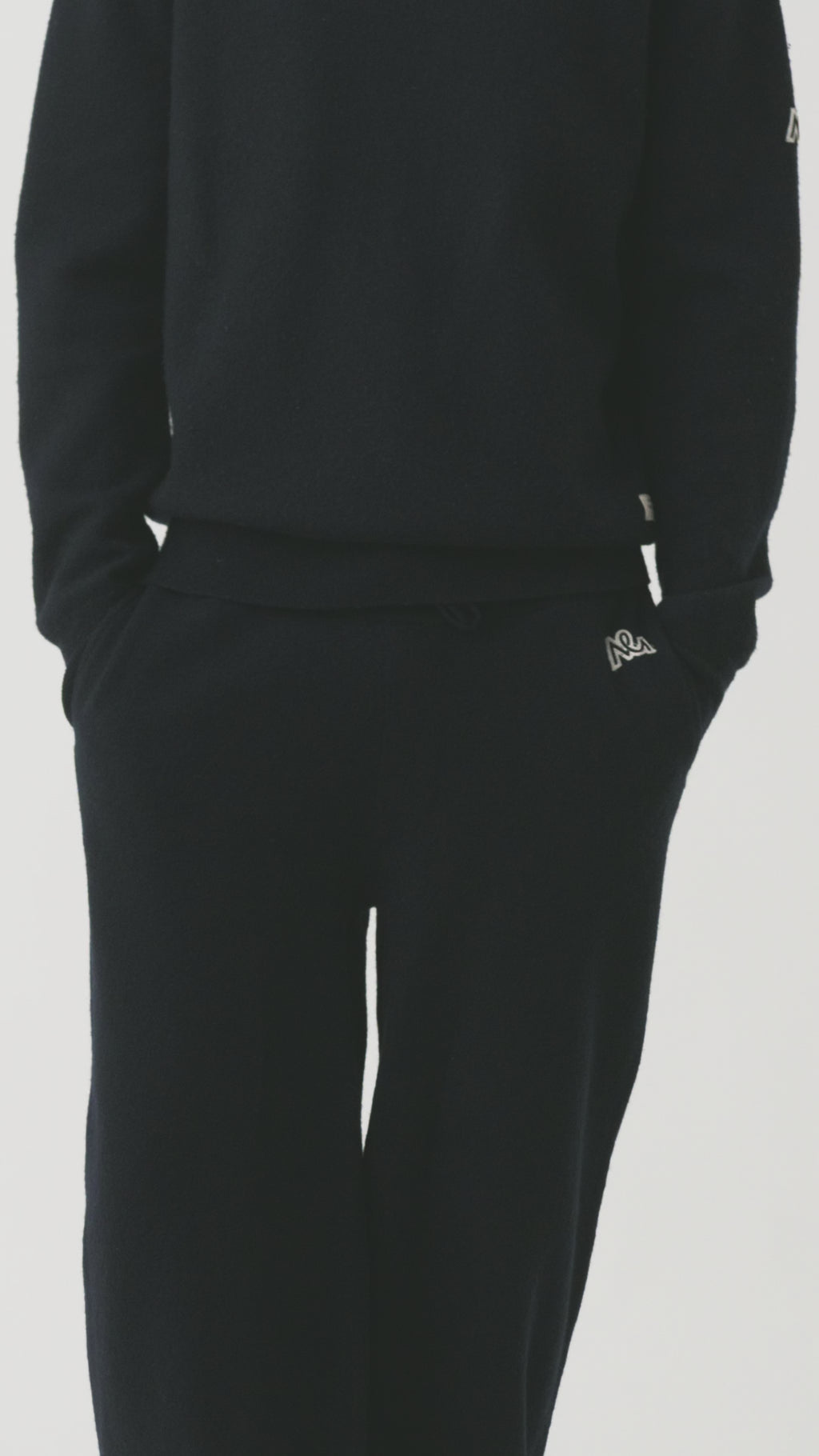 Zerin Boiled Wool Pants Men, Total Eclipse Navy