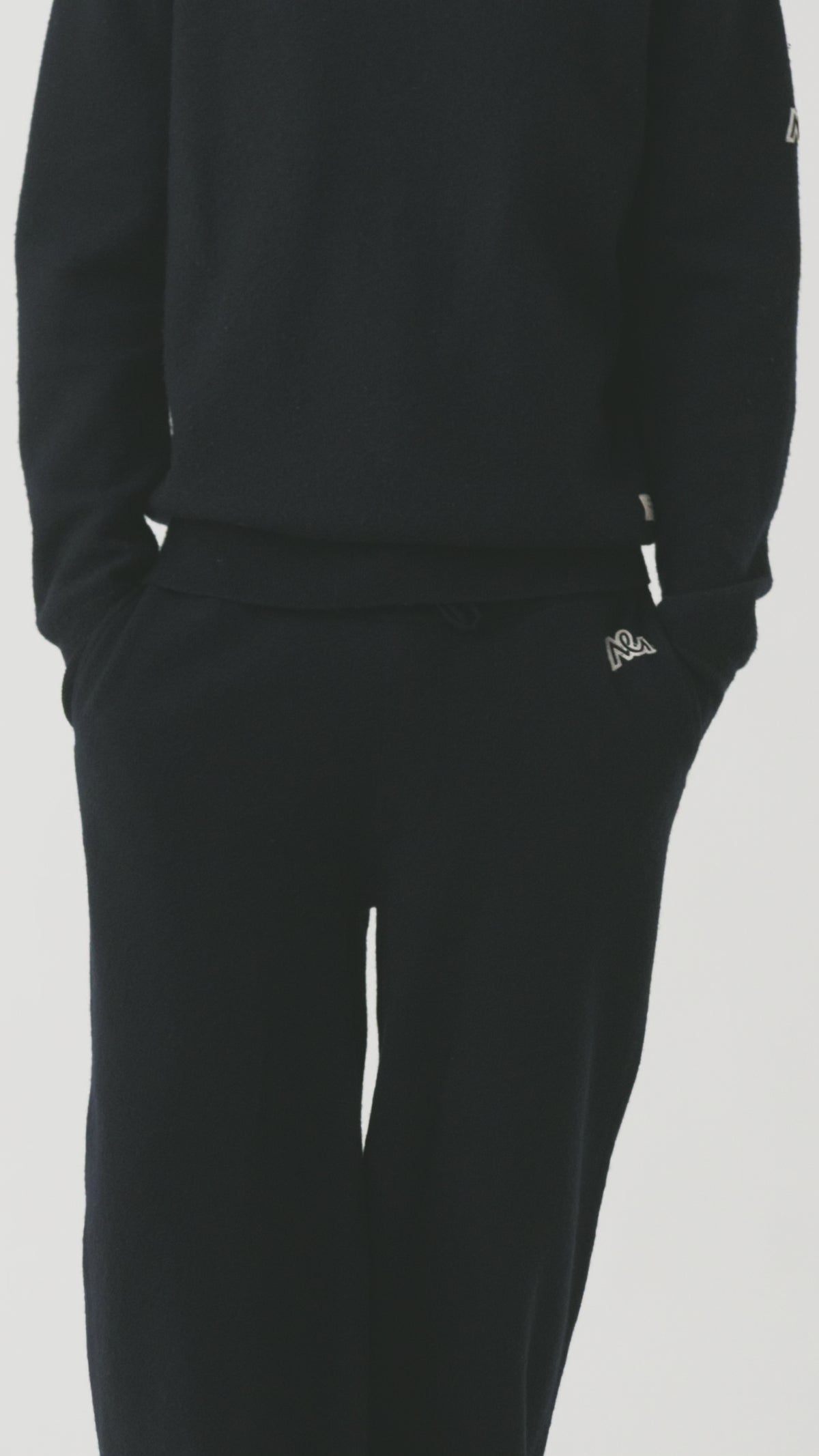 Zerin Boiled Wool Pants Men, Total Eclipse Navy
