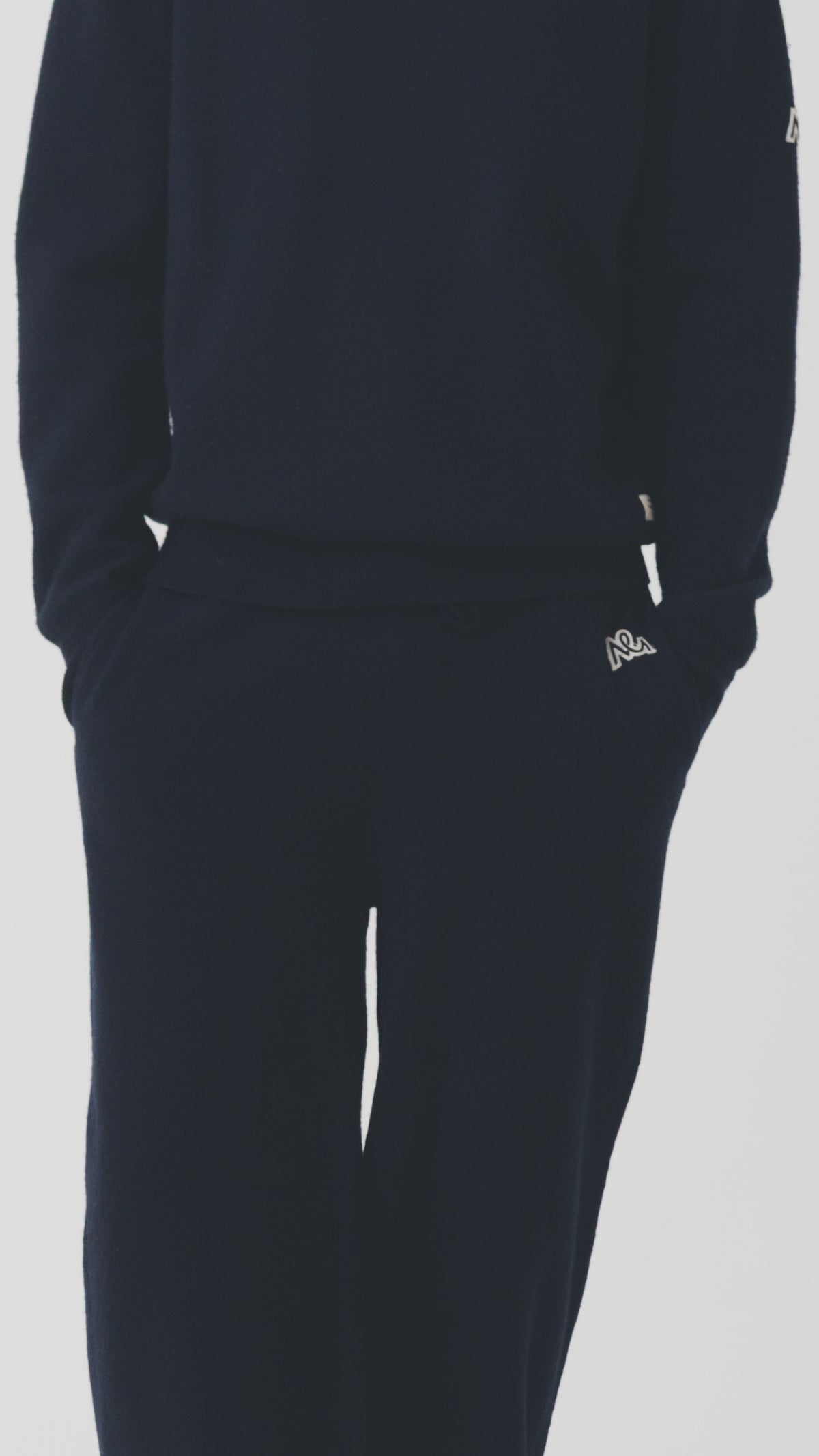 Zerin Boiled Wool Pants Men, Total Eclipse Navy
