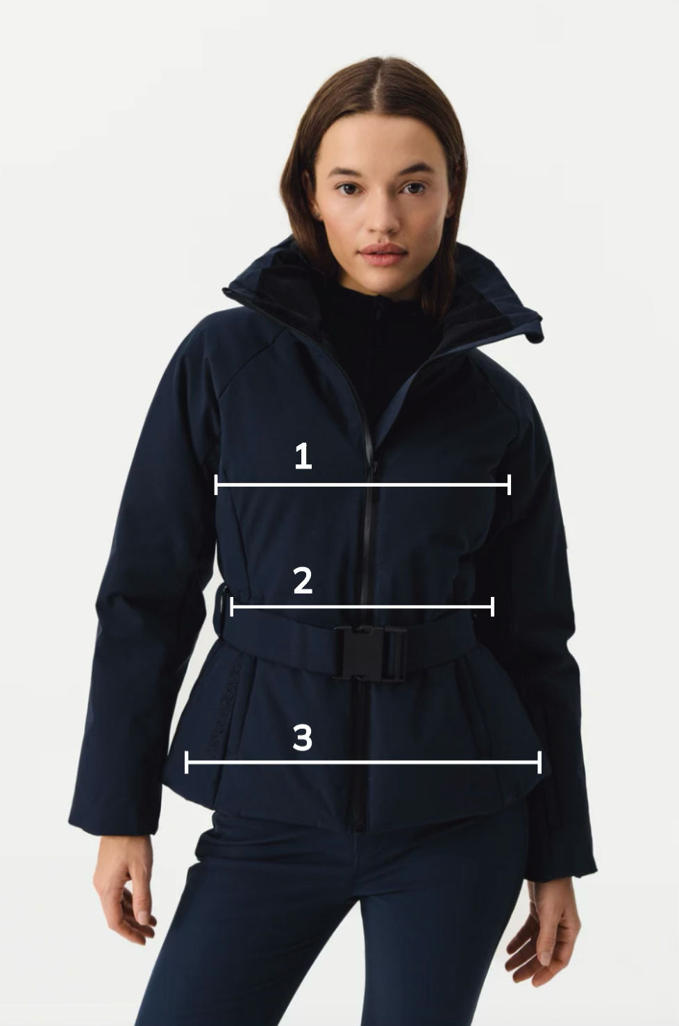 Aksel Gresvig - Elvit Ski Jacket with Belt Women, Total Eclipse Blue